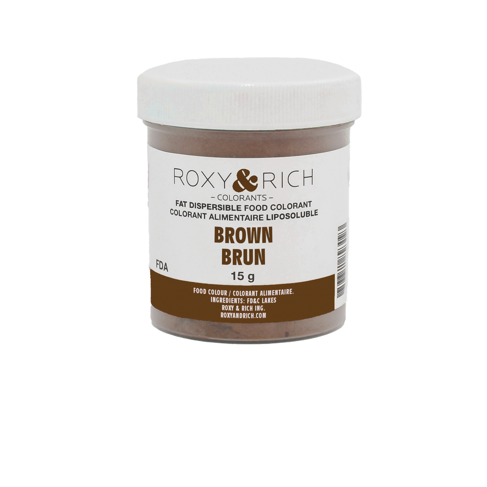 Colorant Alimentaire Liposoluble Brun 15g - Roxy & Rich - Colorant alimentaire liposoluble - P15-B10 - La Guilde Culinaire