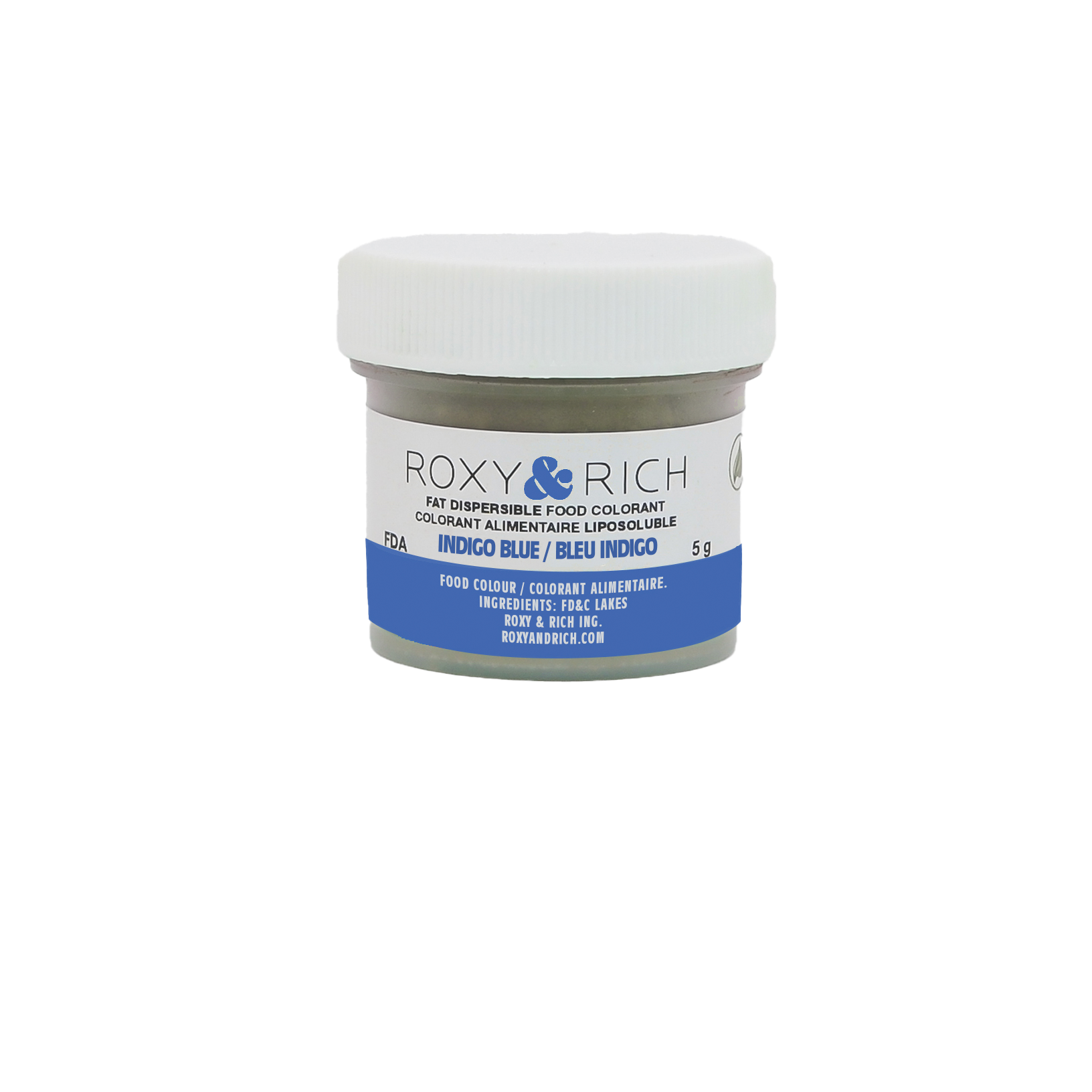 Colorant Alimentaire Liposoluble Bleu Indigo 5g - Roxy & Rich - Colorant alimentaire liposoluble - P5-B06 - La Guilde Culinaire