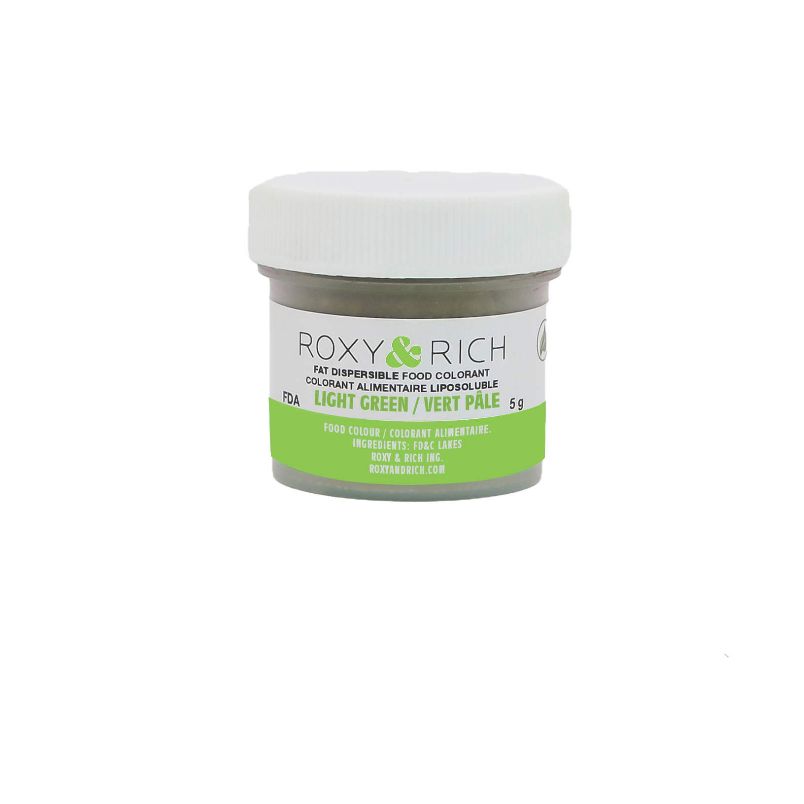 Colorant Alimentaire Liposoluble Vert Pâle 5g - Roxy & Rich - Colorant alimentaire liposoluble - P5-B08 - La Guilde Culinaire