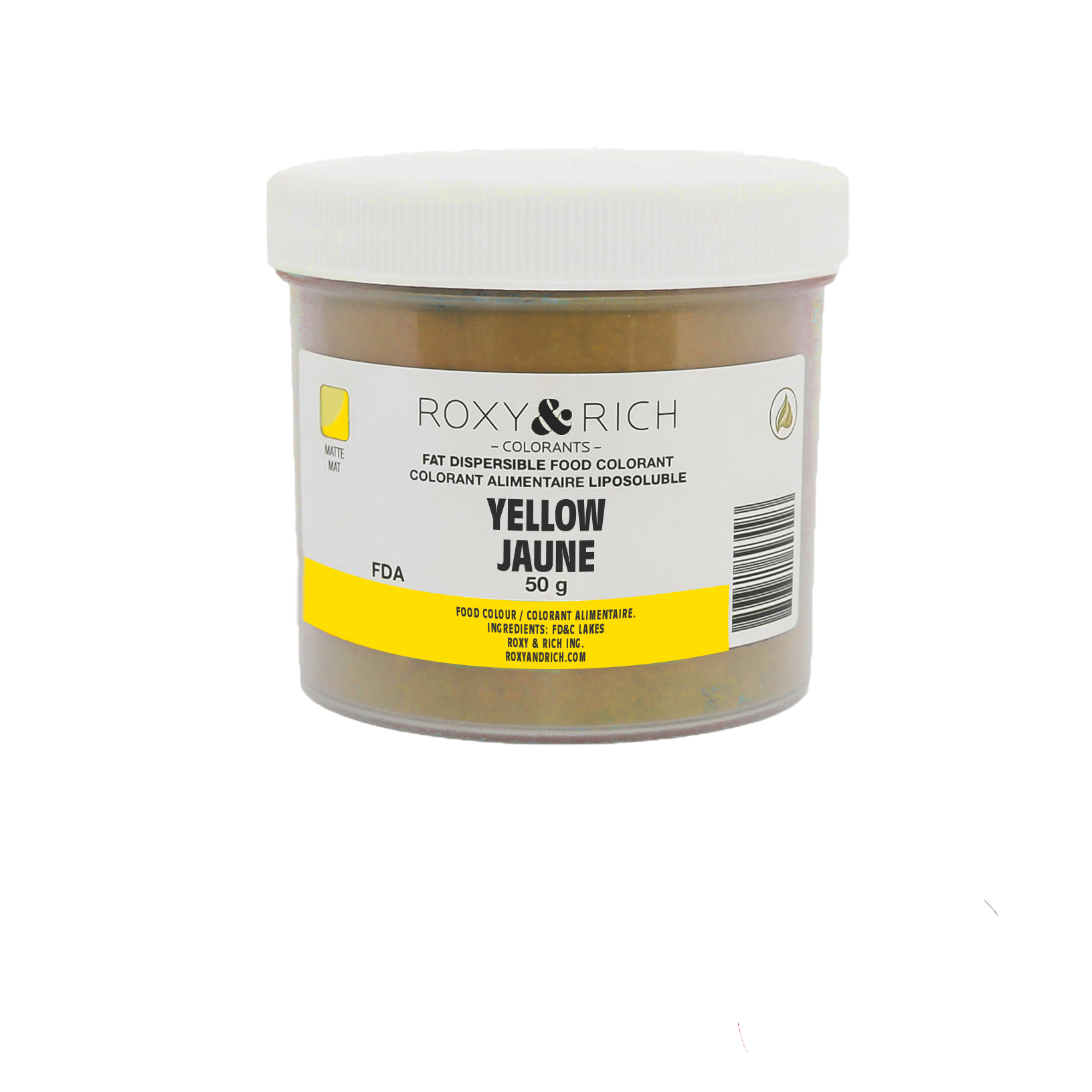 Colorant Alimentaire Liposoluble Jaune 50g - Roxy & Rich - Colorant alimentaire liposoluble - P50-B01 - La Guilde Culinaire