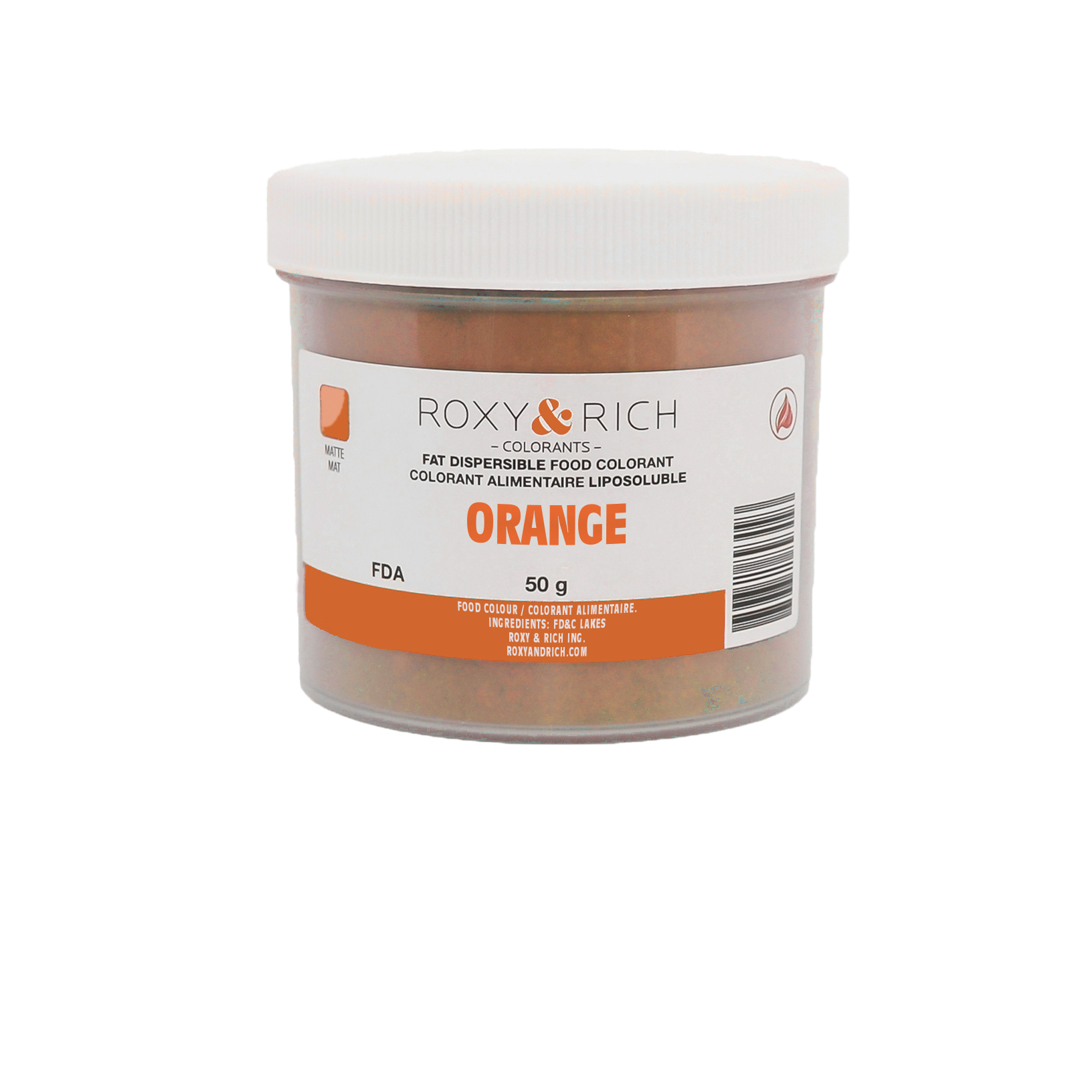 Colorant Alimentaire Liposoluble Orange 50g - Roxy & Rich - Colorant alimentaire liposoluble - P50-B02 - La Guilde Culinaire