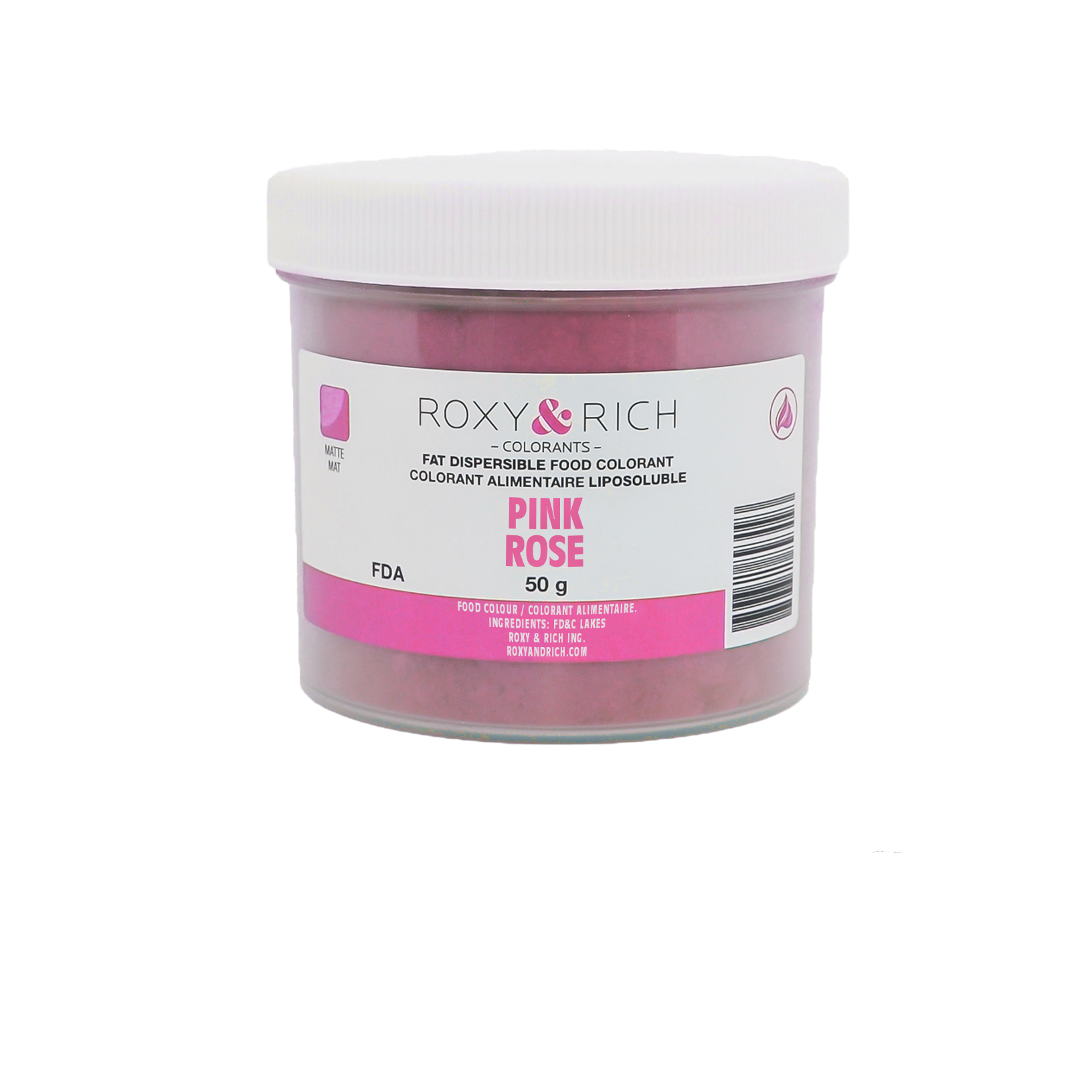 Colorant Alimentaire Liposoluble Rose 50g - Roxy & Rich - Colorant alimentaire liposoluble - P50-B04 - La Guilde Culinaire