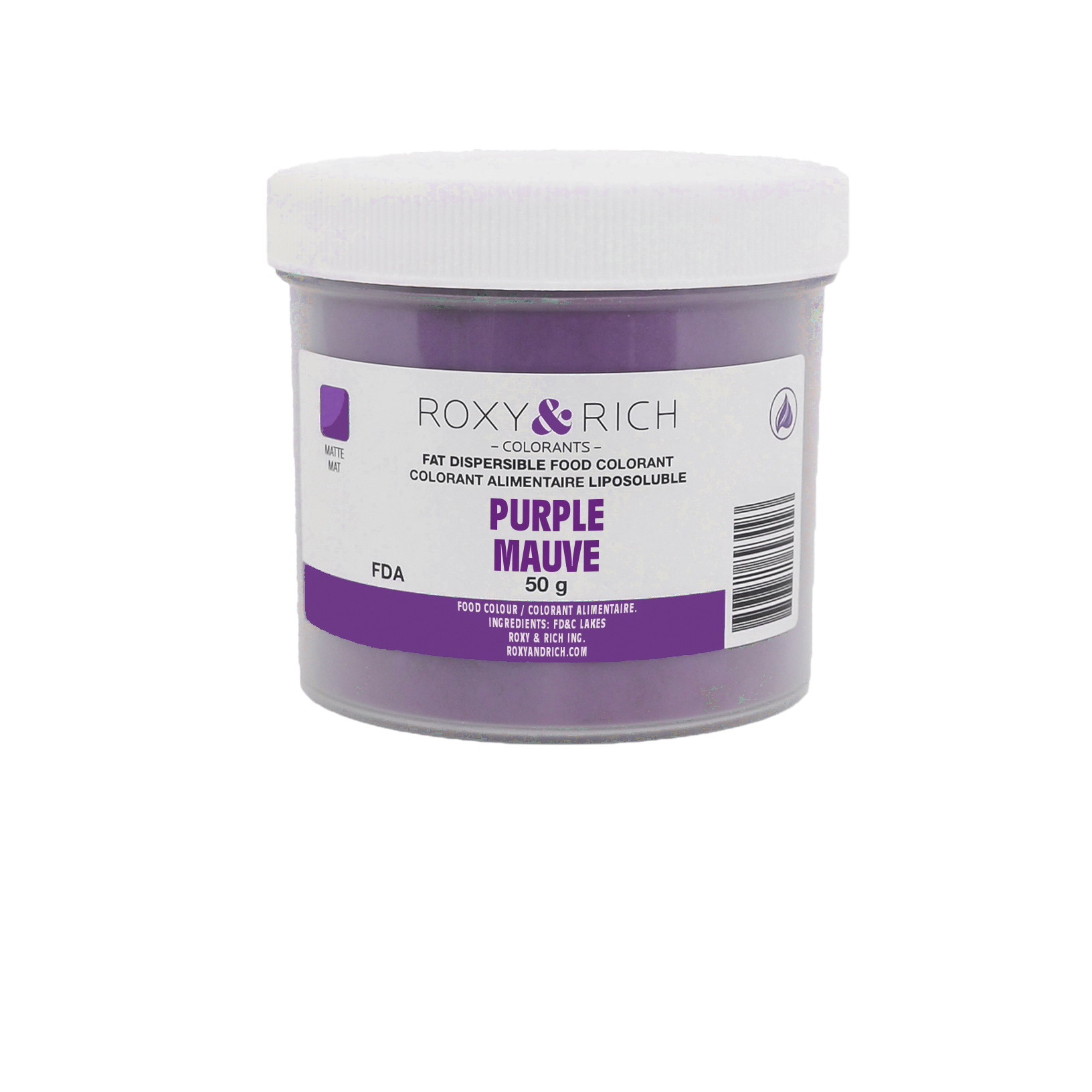 Colorant Alimentaire Liposoluble Mauve 50g - Roxy & Rich - Colorant alimentaire liposoluble - P50-B09 - La Guilde Culinaire