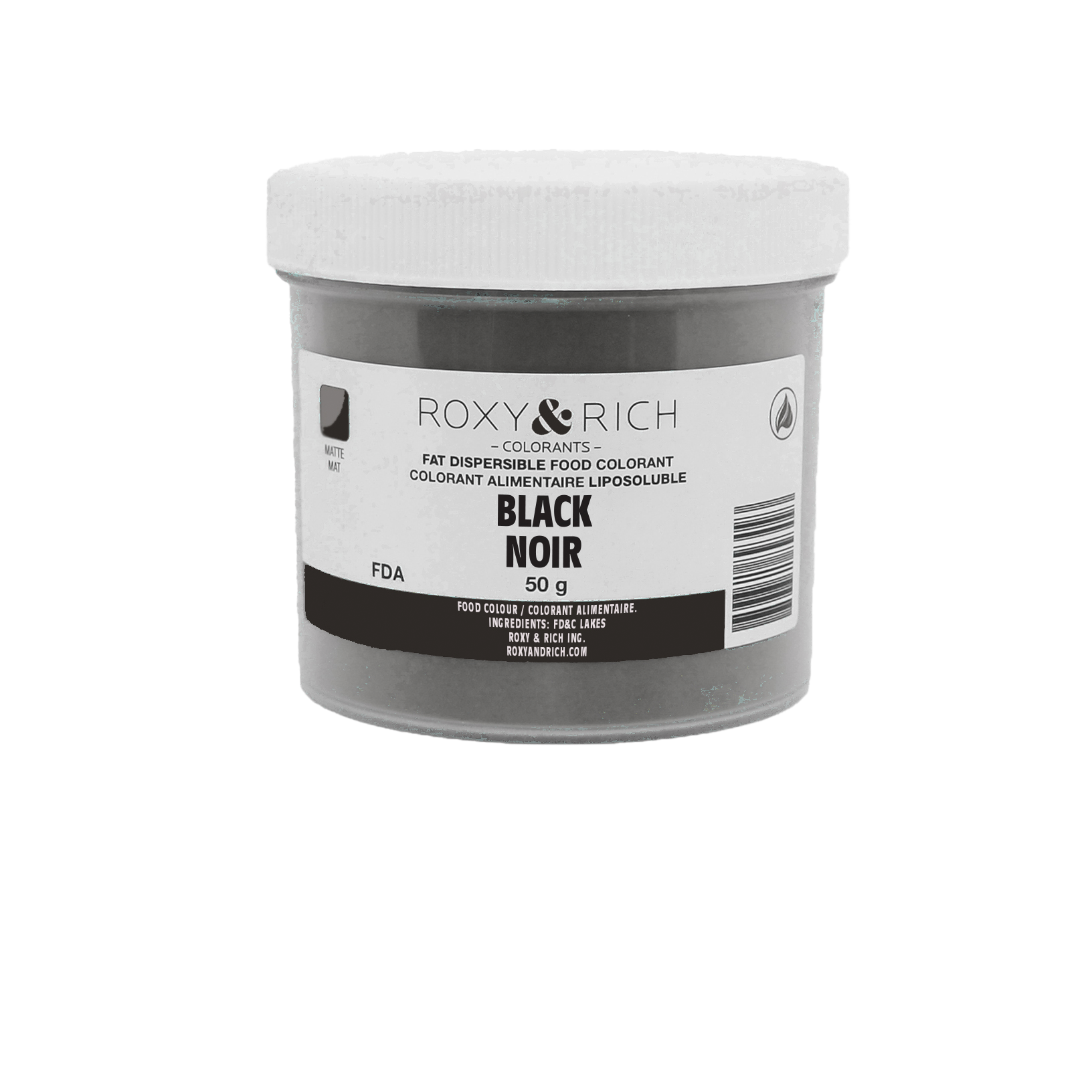 Colorant Alimentaire Liposoluble Noir 50g - Roxy & Rich - Colorant alimentaire liposoluble - P50-B11 - La Guilde Culinaire
