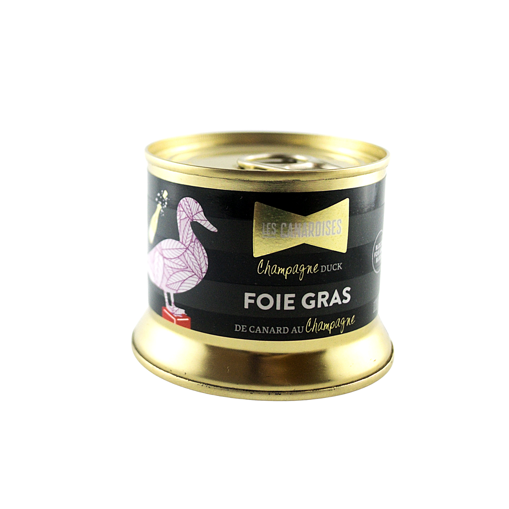 Bloc de Foie Gras de canard – Champagne - 140g    - Les Canardises - Pâté - 