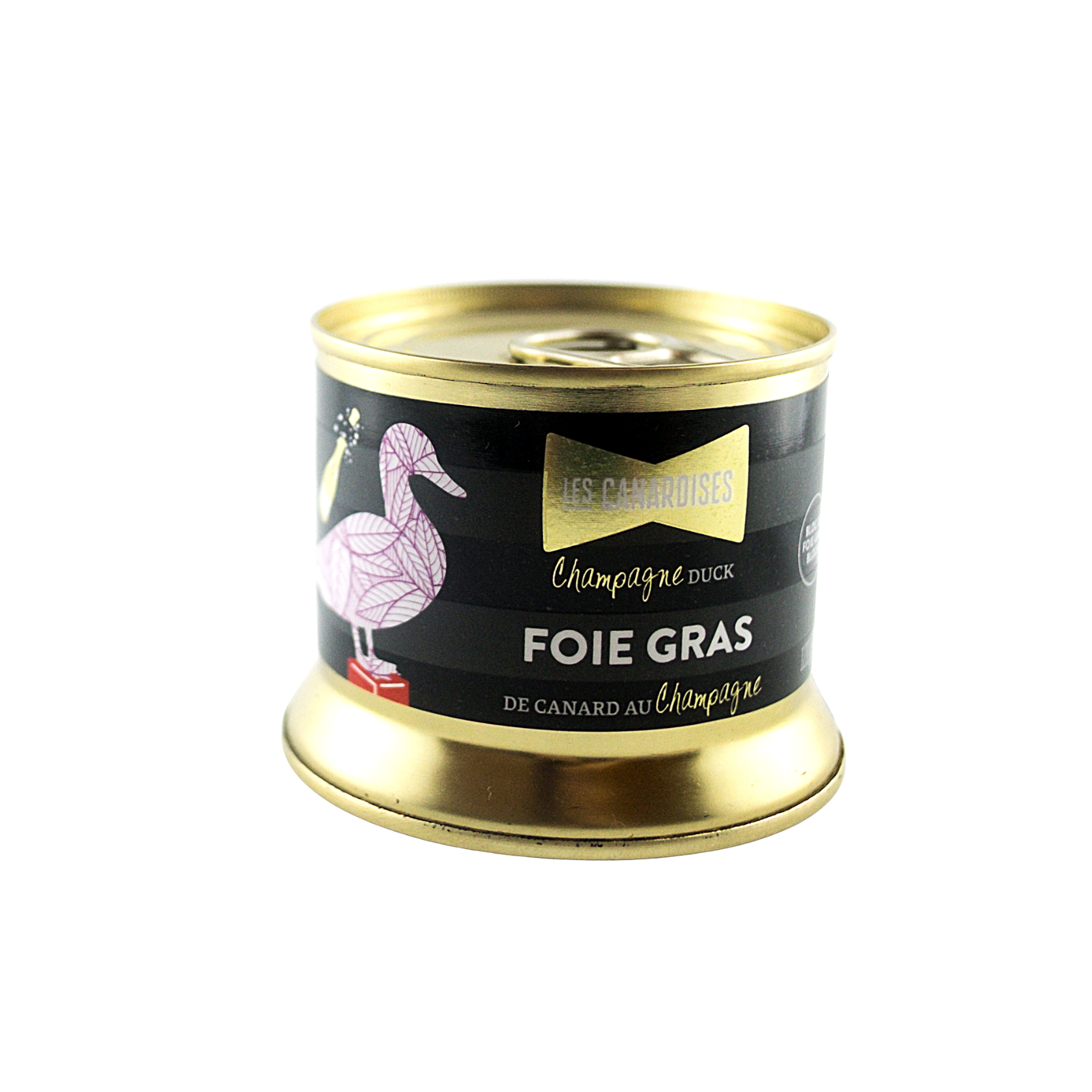 Bloc de Foie Gras de canard – Champagne - 140g - Les Canardises - Pâté - - La Guilde Culinaire