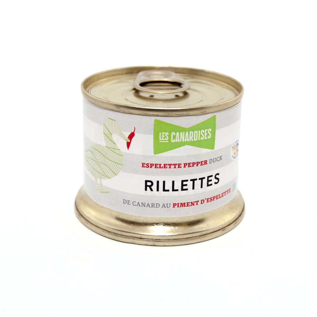 Rillettes de canard au Piment d’Espelette - 150g - Les Canardises - Pâté - - La Guilde Culinaire
