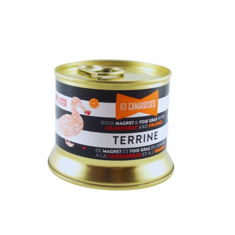 TERRINE de canard & Foie Gras – Canneberge et Orange - 150g - Les Canardises - Terrine - - La Guilde Culinaire