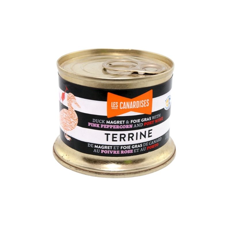 TERRINE de canard & Foie Gras – Poivre Rose et Porto - 150g - Les Canardises - Terrine - - La Guilde Culinaire