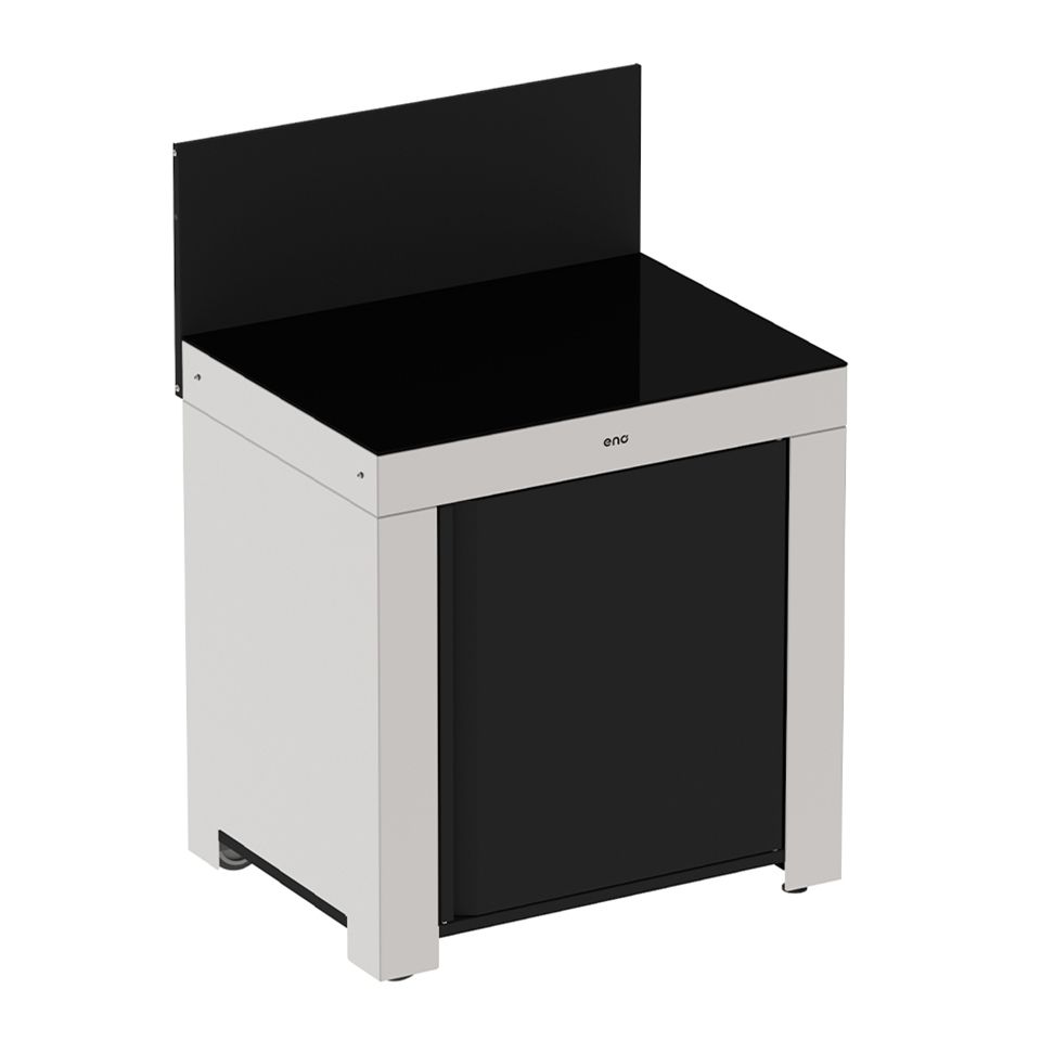 Modulo standard Noir et Inox - ENO - Meuble de cuisine extérieur - PMOD8501 - La Guilde Culinaire