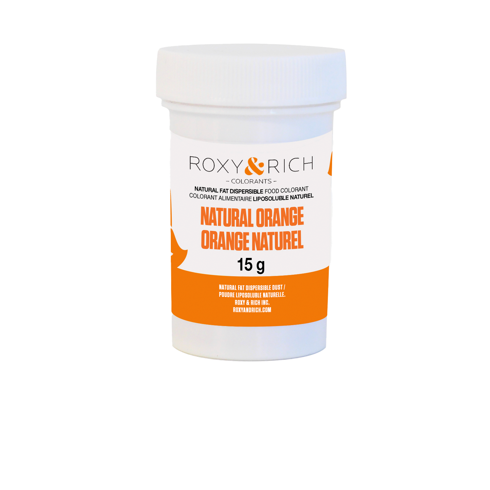 Colorant Alimentaire Liposoluble Naturel Orange 15g - Roxy & Rich - Colorant alimentaire liposoluble naturel - PN15-002 - La Guilde Culinaire