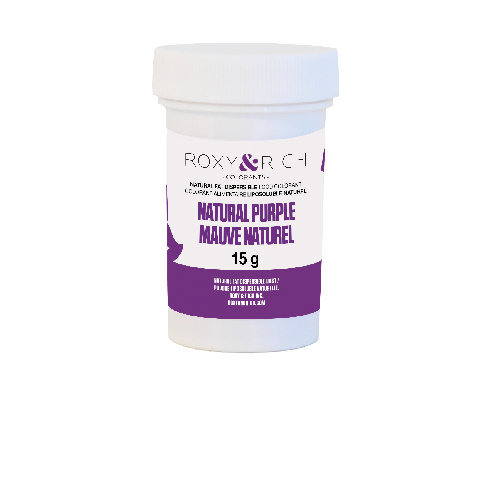 Colorant Alimentaire Liposoluble Naturel Mauve 15g - Roxy & Rich - Colorant alimentaire liposoluble naturel - PN15-004 - La Guilde Culinaire