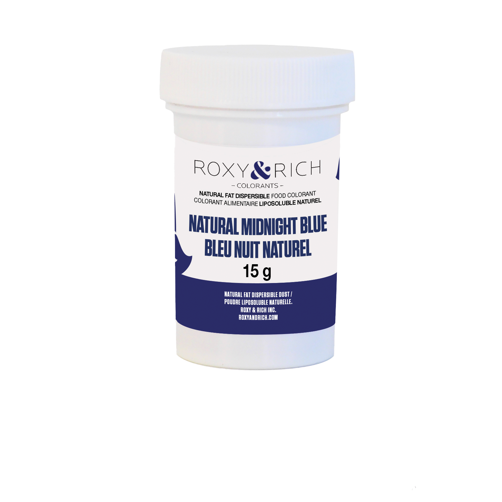 Colorant Alimentaire Liposoluble Naturel Bleu Nuit 15g - Roxy & Rich - Colorant alimentaire liposoluble naturel - PN15-006 - La Guilde Culinaire