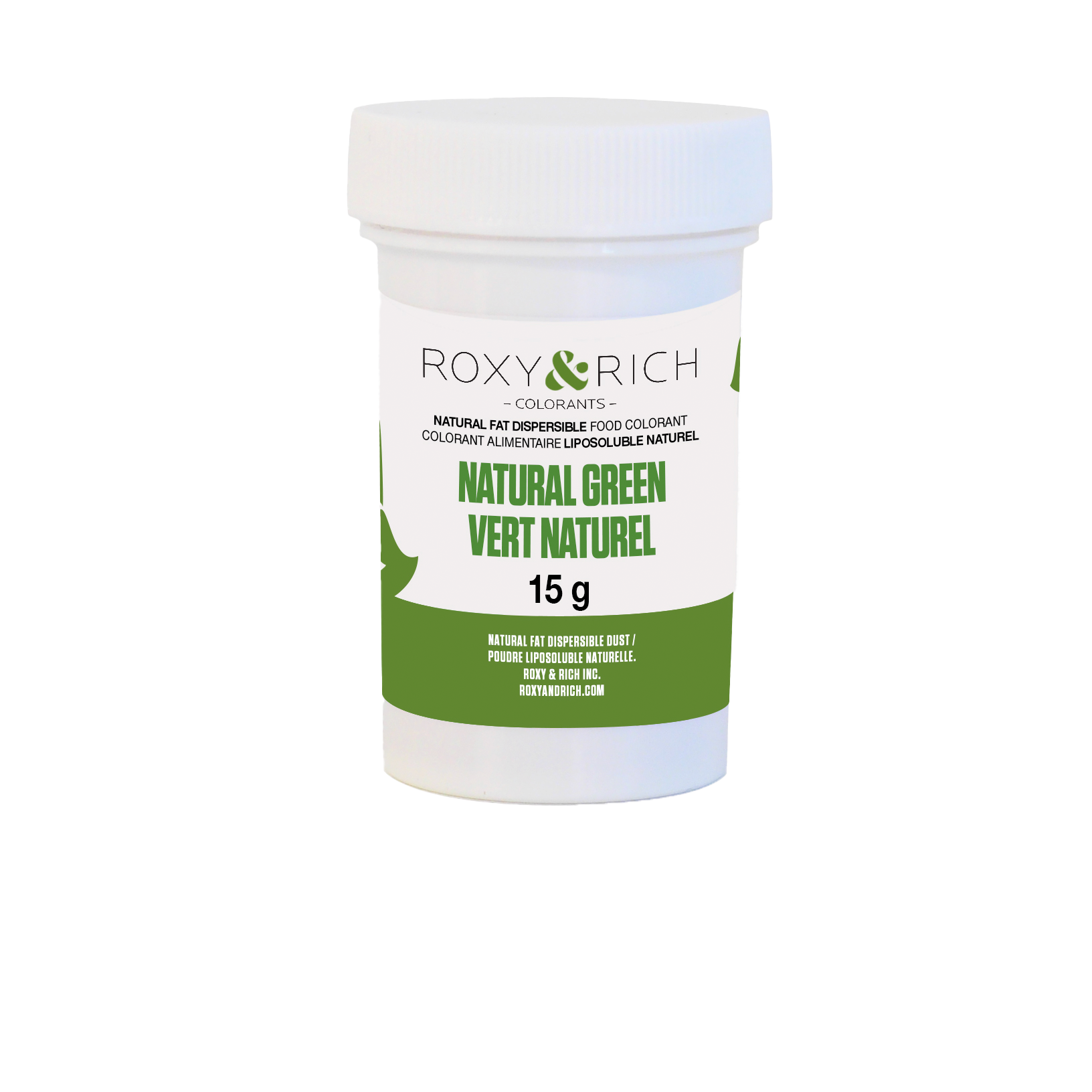 Colorant Alimentaire Liposoluble Naturel Vert 15g - Roxy & Rich - Colorant alimentaire liposoluble naturel - PN15-008 - La Guilde Culinaire