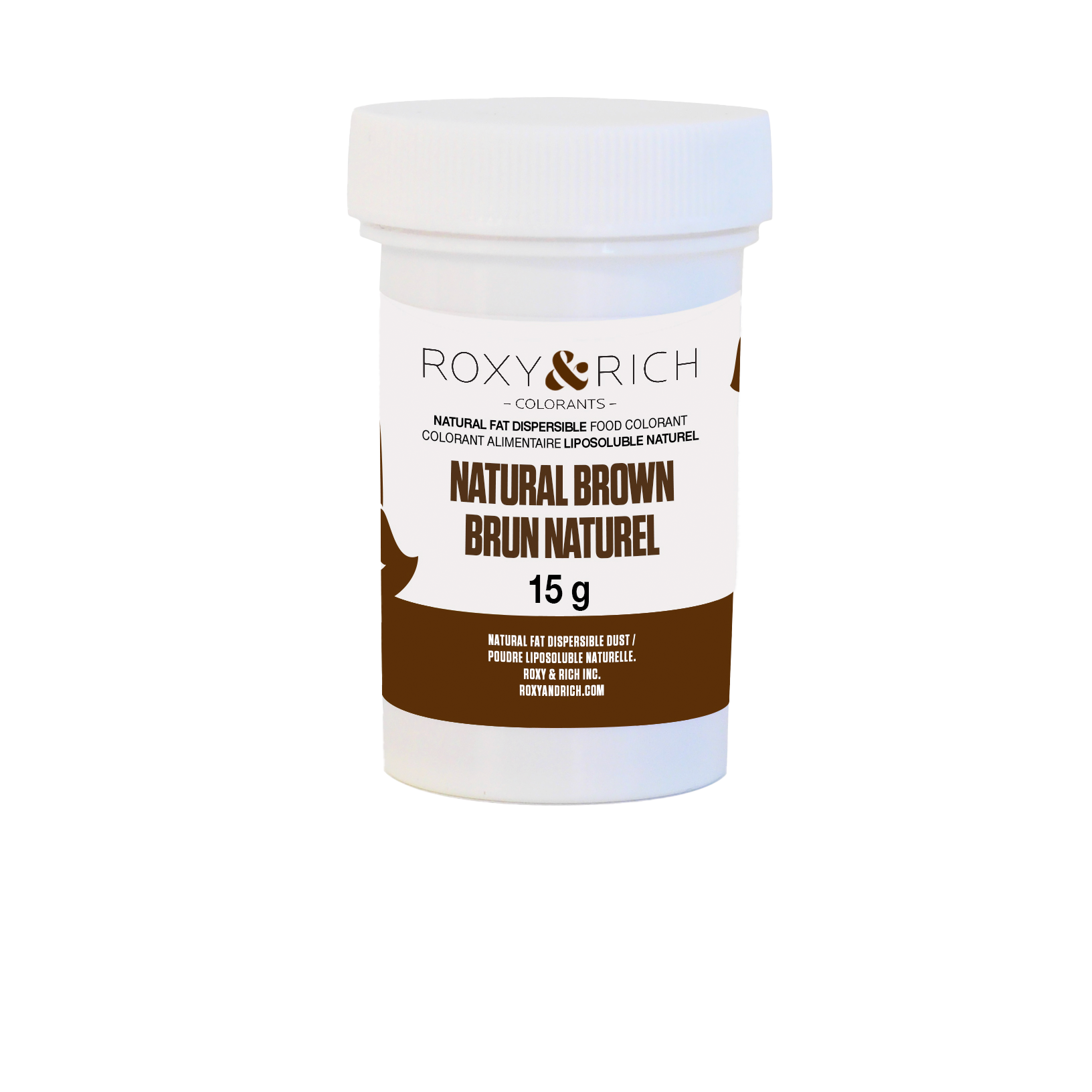 Colorant Alimentaire Liposoluble Naturel Brun 15g - Roxy & Rich - Colorant alimentaire liposoluble naturel - PN15-009 - La Guilde Culinaire