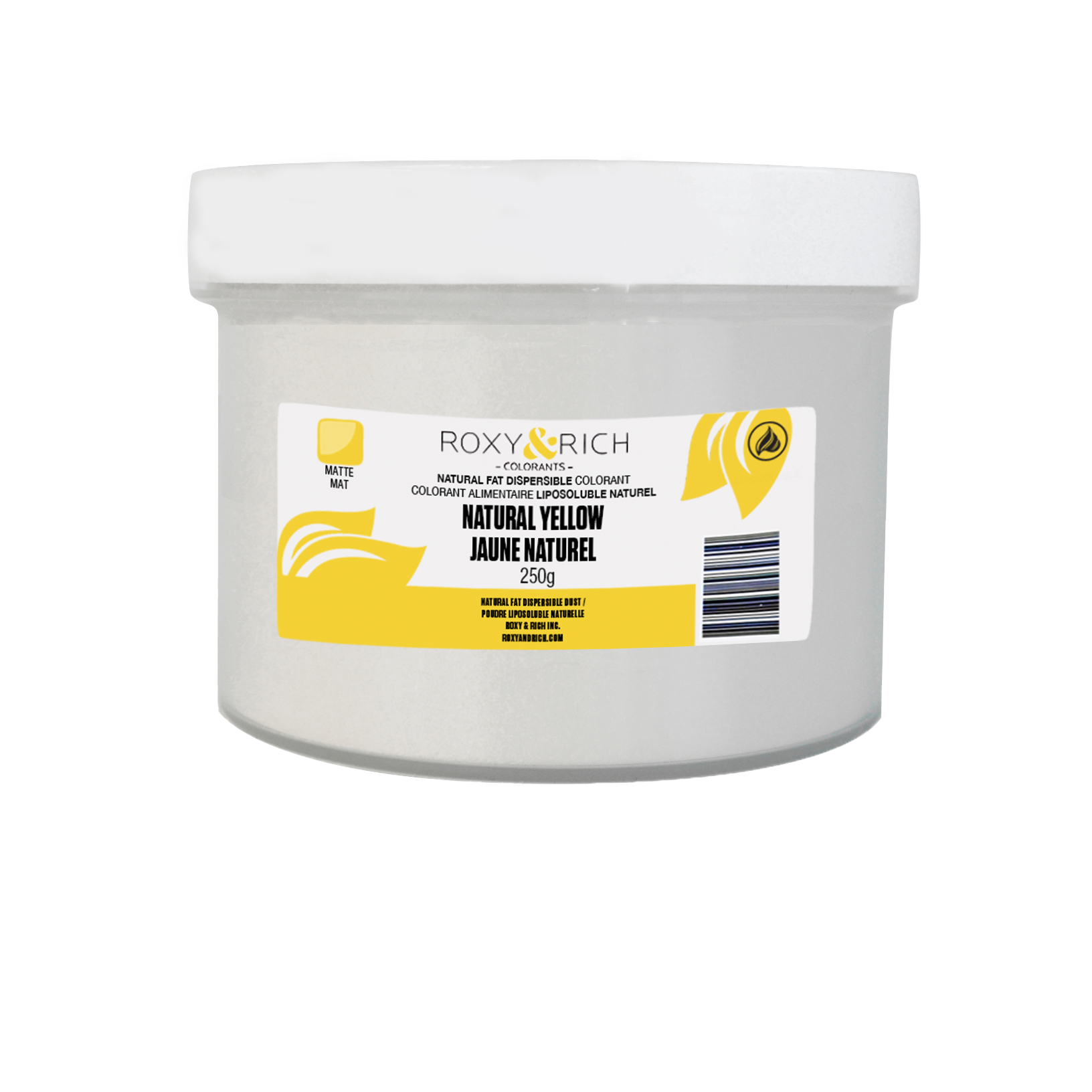 Colorant Alimentaire Liposoluble Naturel Jaune 250g - Roxy & Rich - Colorant alimentaire liposoluble naturel - PN250-001 - La Guilde Culinaire