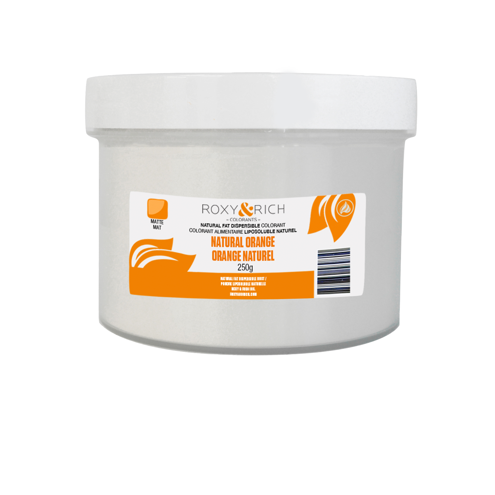 Colorant Alimentaire Liposoluble Naturel Orange 250g - Roxy & Rich - Colorant alimentaire liposoluble naturel - PN250-002 - La Guilde Culinaire