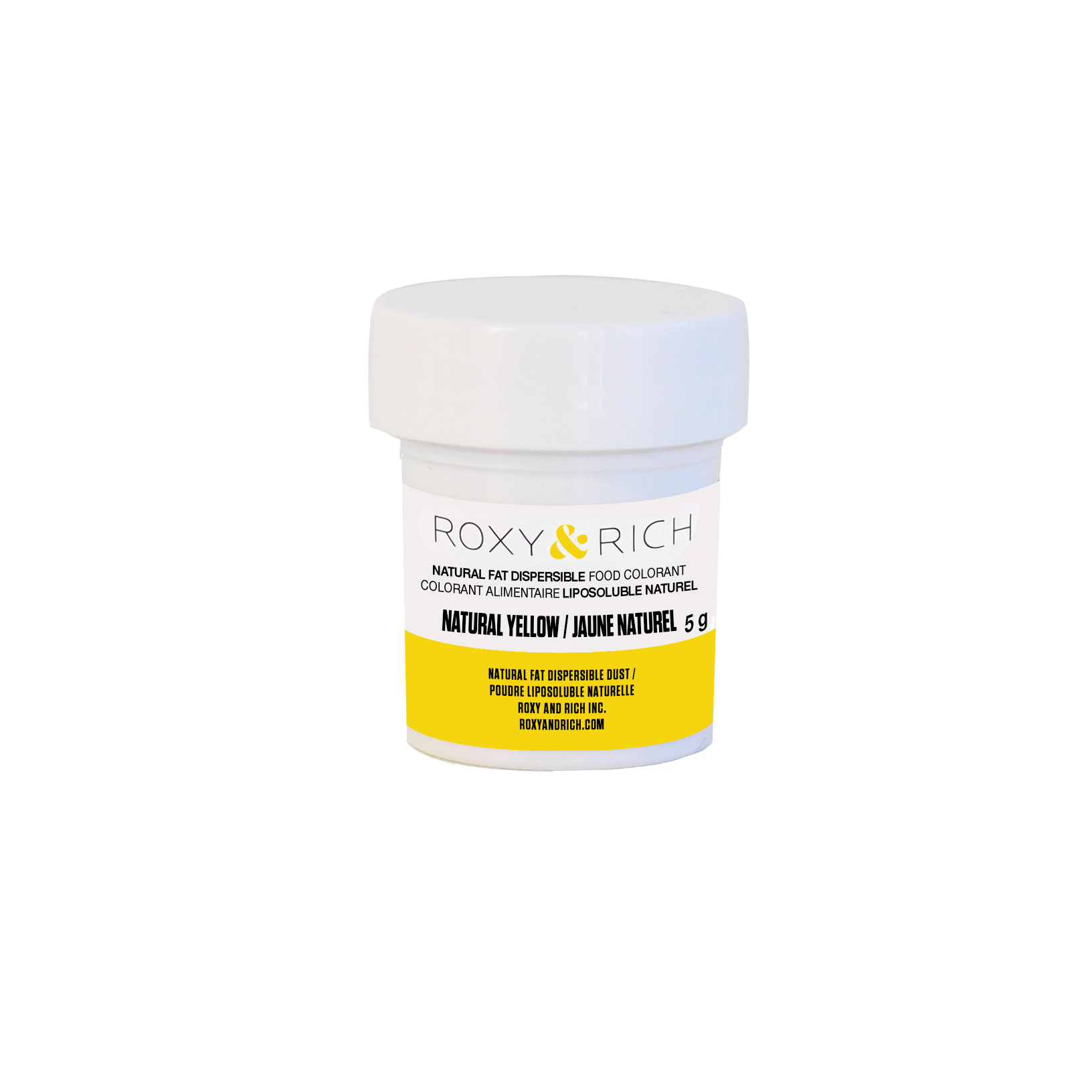 Colorant Alimentaire Liposoluble Naturel Jaune 5g - Roxy & Rich - Colorant alimentaire liposoluble naturel - PN5-001 - La Guilde Culinaire