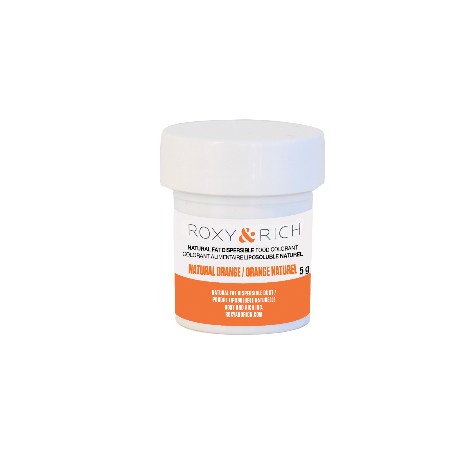 Colorant Alimentaire Liposoluble Naturel Orange 5g - Roxy & Rich - Colorant alimentaire liposoluble naturel - PN5-002 - La Guilde Culinaire