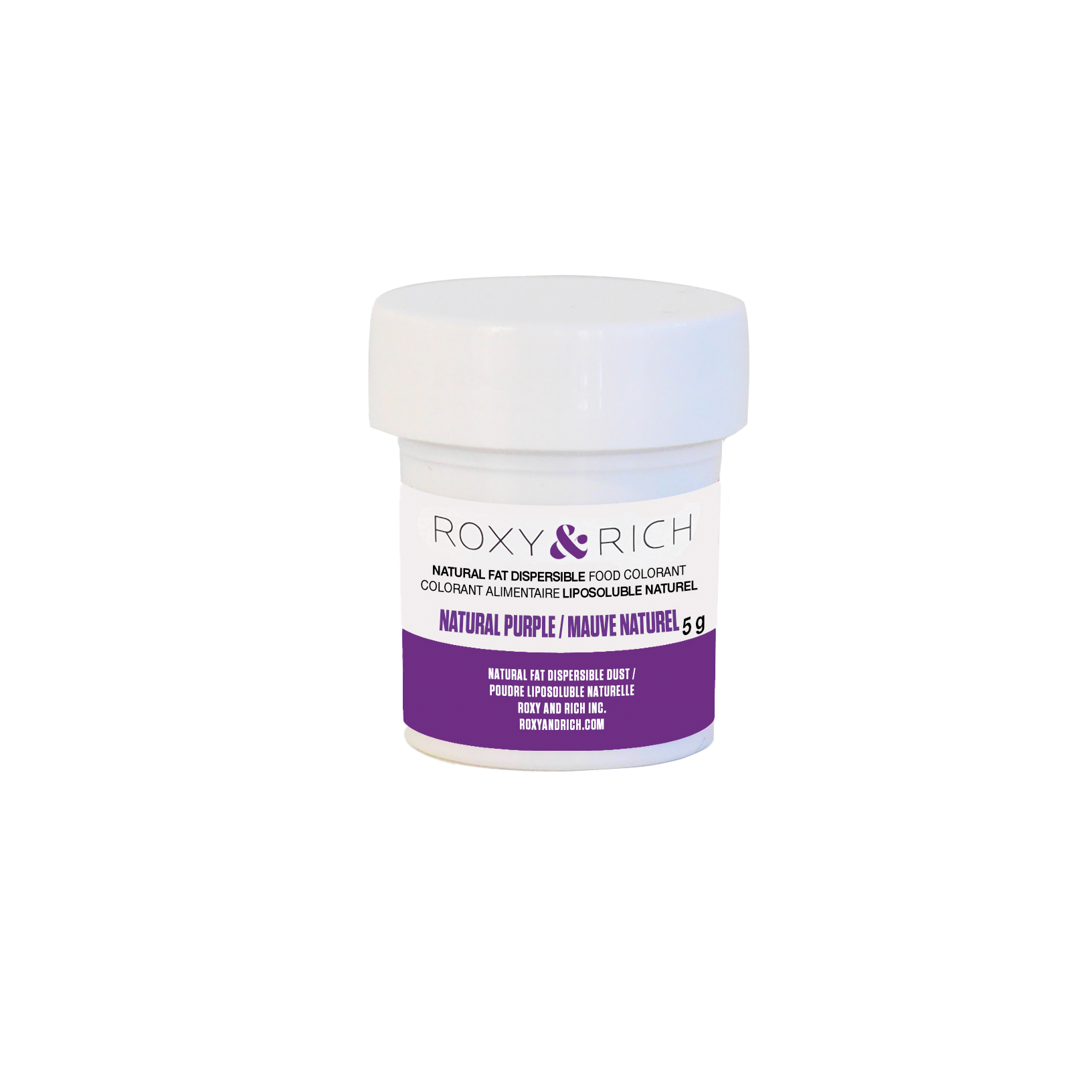 Colorant Alimentaire Liposoluble Naturel Mauve 5g - Roxy & Rich - Colorant alimentaire liposoluble naturel - PN5-004 - La Guilde Culinaire
