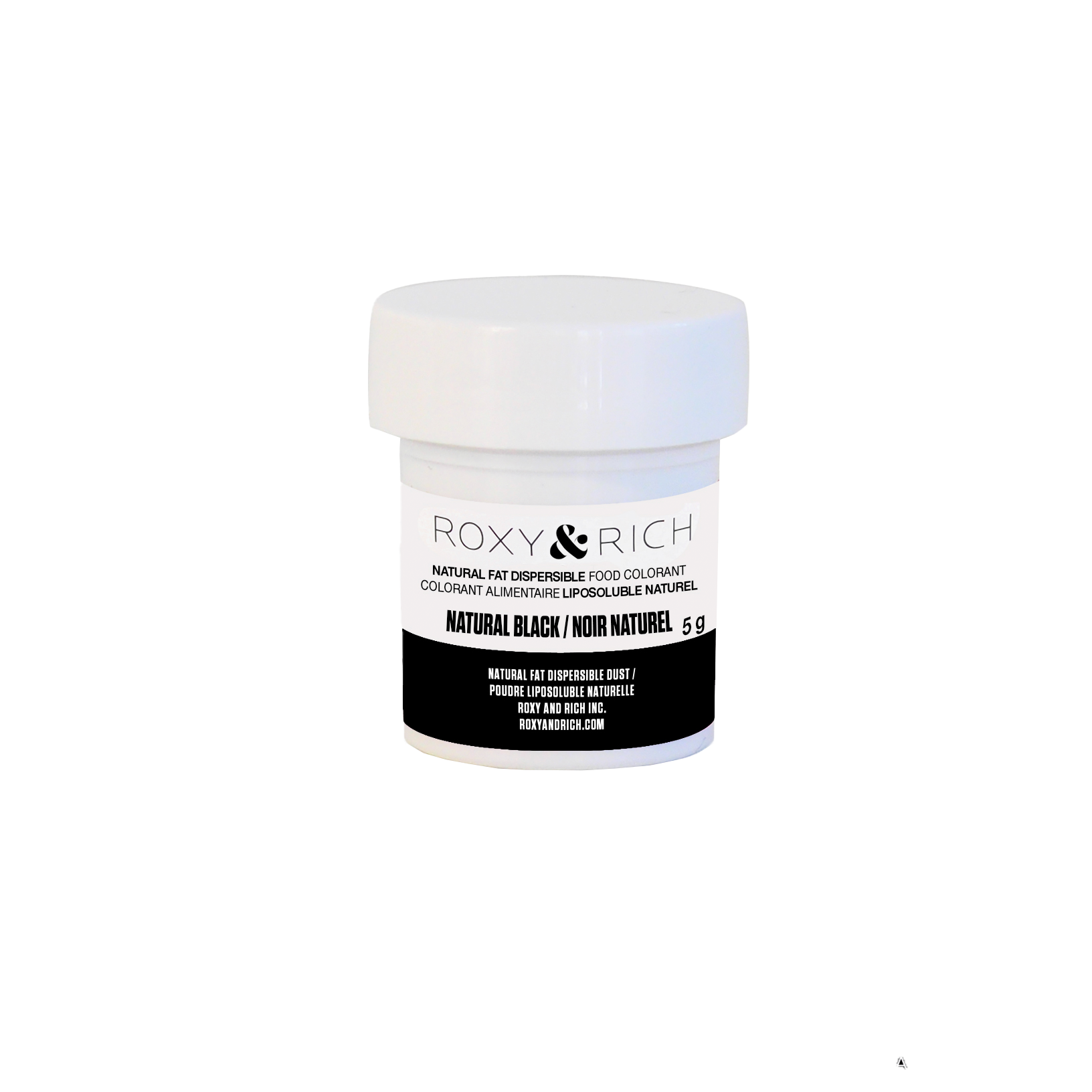 Colorant Alimentaire Liposoluble Naturel Noir 5g - Roxy & Rich - Colorant alimentaire liposoluble naturel - PN5-010 - La Guilde Culinaire