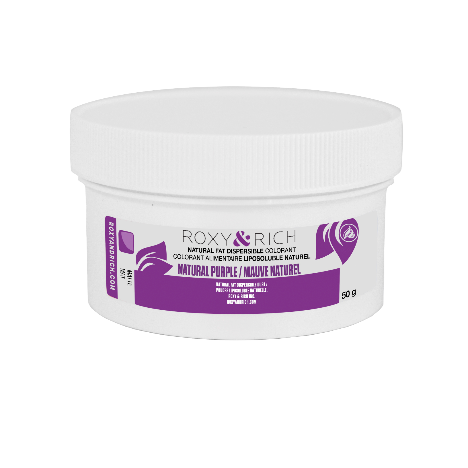 Colorant Alimentaire Liposoluble Naturel Mauve 50g - Roxy & Rich - Colorant alimentaire liposoluble naturel - PN50-004 - La Guilde Culinaire