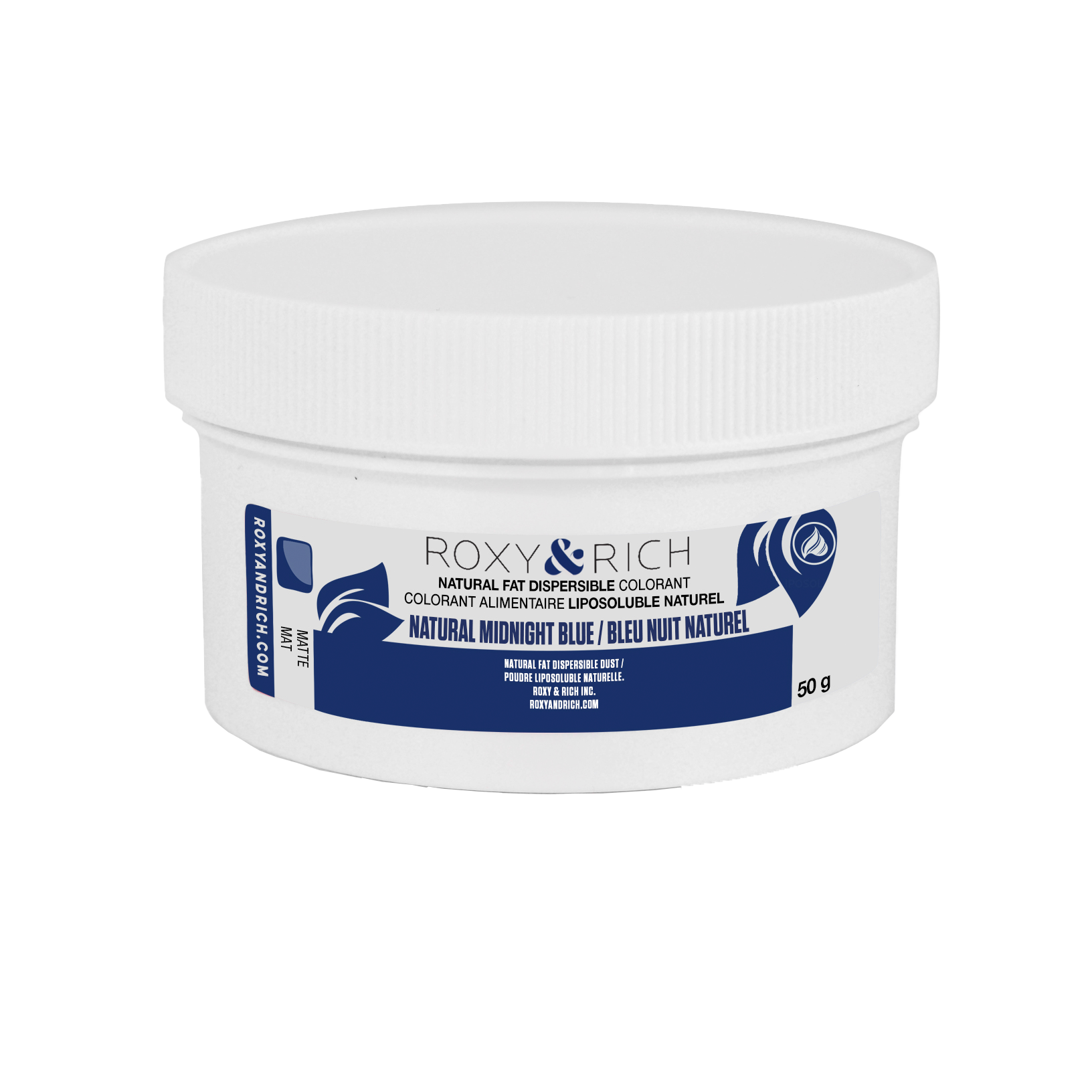 Colorant Alimentaire Liposoluble Naturel Bleu Nuit 50g - Roxy & Rich - Colorant alimentaire liposoluble naturel - PN50-006 - La Guilde Culinaire
