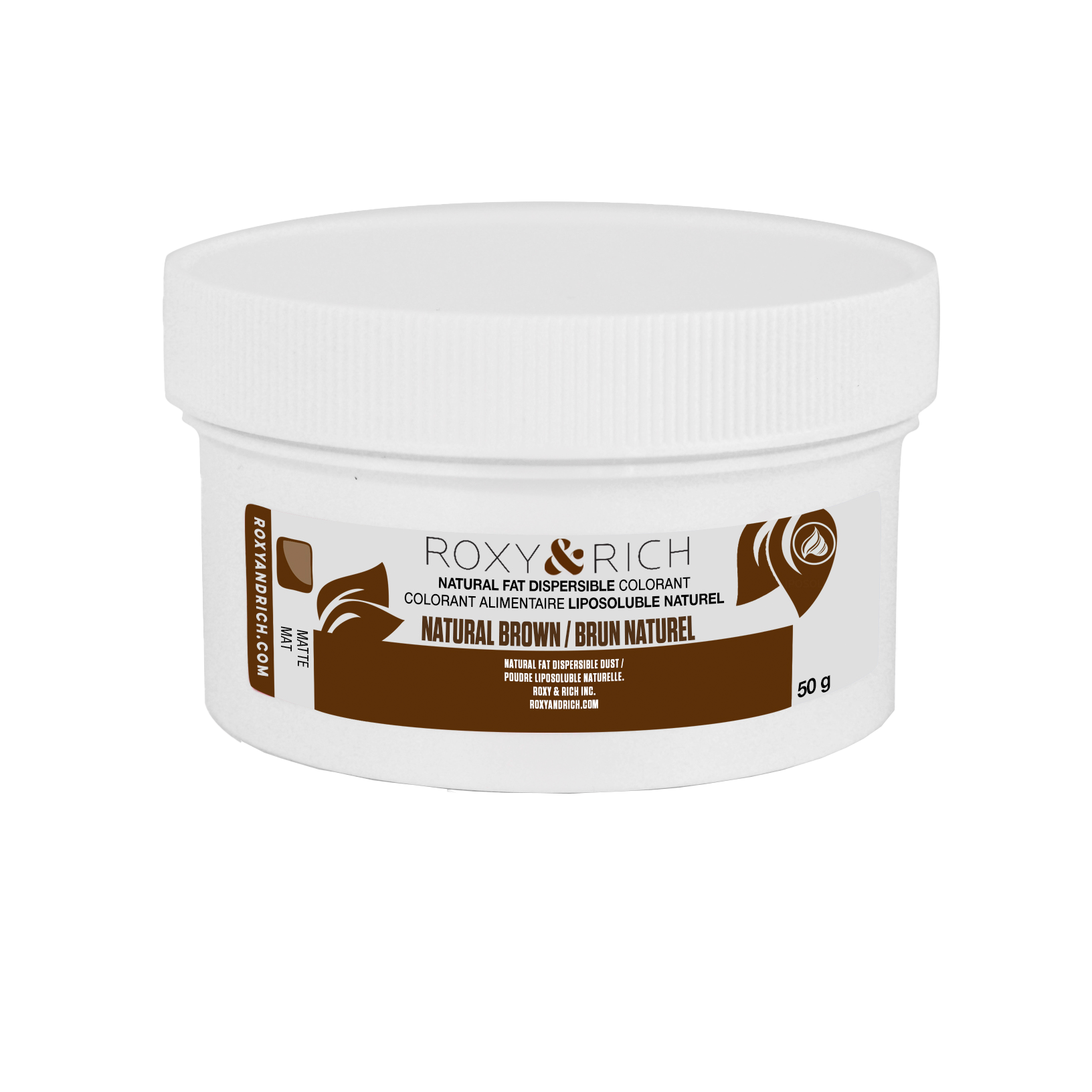 Colorant Alimentaire Liposoluble Naturel Brun 50g - Roxy & Rich - Colorant alimentaire liposoluble naturel - PN50-009 - La Guilde Culinaire