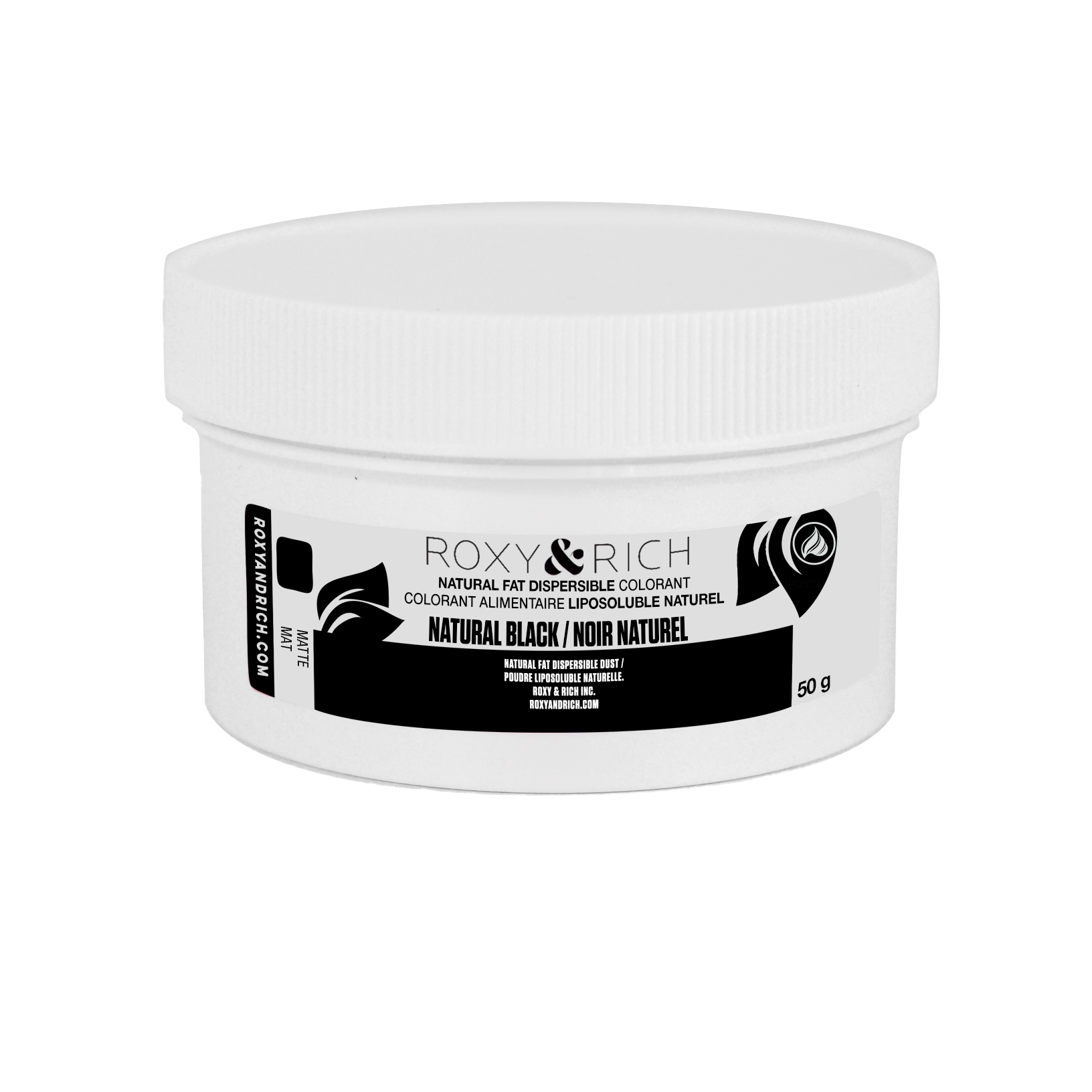 Colorant Alimentaire Liposoluble Naturel Noir 50g - Roxy & Rich - Colorant alimentaire liposoluble naturel - PN50-010 - La Guilde Culinaire