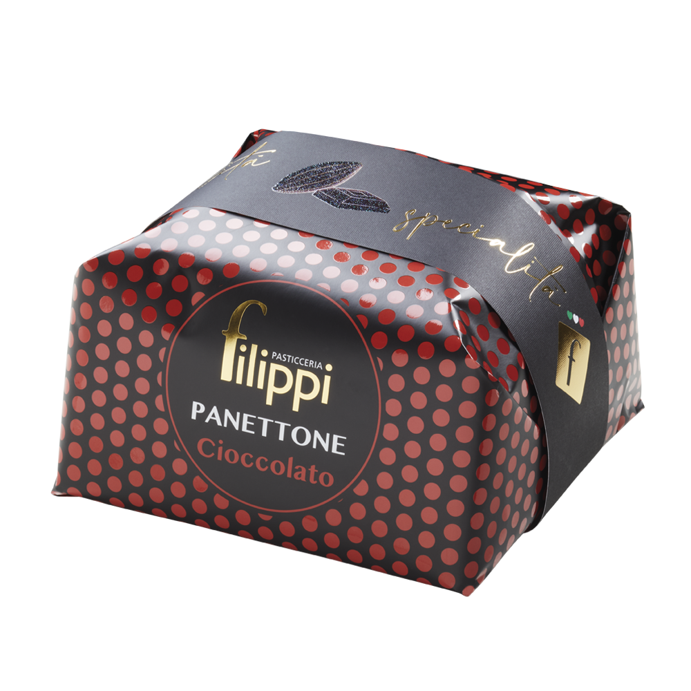 Panettone au Chocolat 500g - Filippi Pâtisserie - Panettone - - La Guilde Culinaire