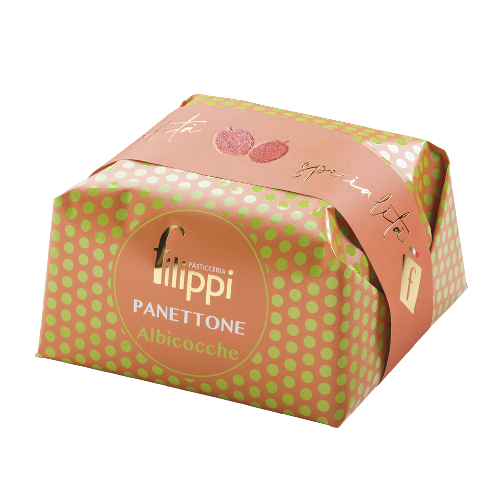 Panettone aux abricots 500g - Filippi Pâtisserie - Panettone - - La Guilde Culinaire
