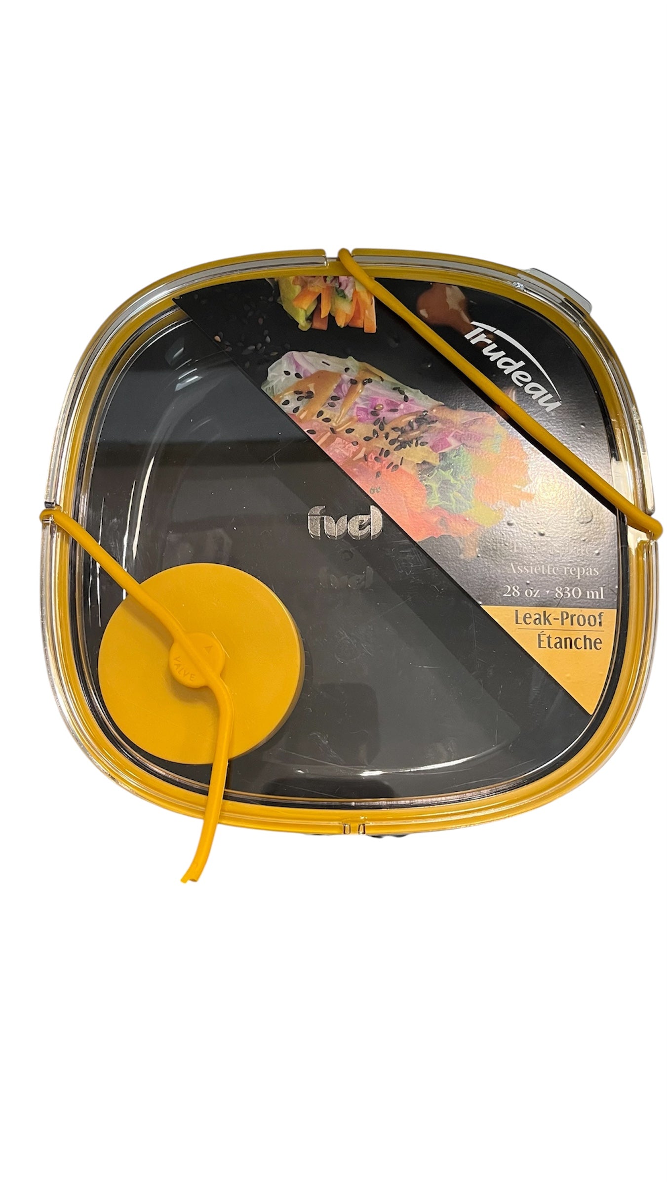 Assiette repas 830ml - FUEL Dinnerware - Lien en silicone brisé - Trudeau - Boîte à repas - - La Guilde Culinaire