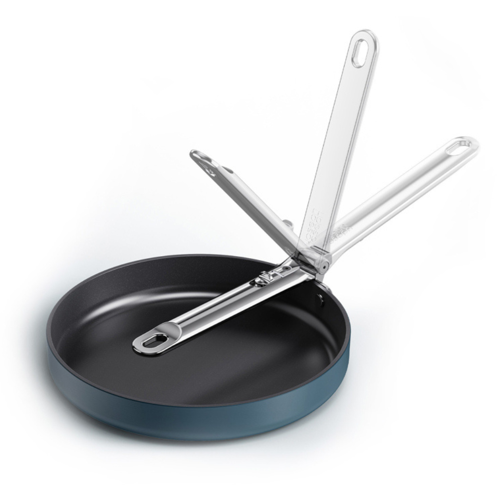 Space - Poêle antiadhésive en céramique poignée pliante 24 cm - Joseph Joseph - Poêle - - La Guilde Culinaire