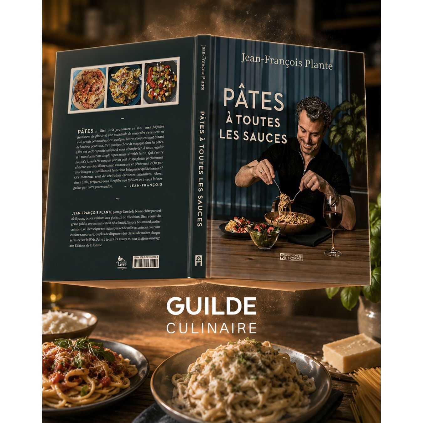 Pâtes : à toutes les sauces - De L'Homme Ed. - Livre de cuisine - - La Guilde Culinaire