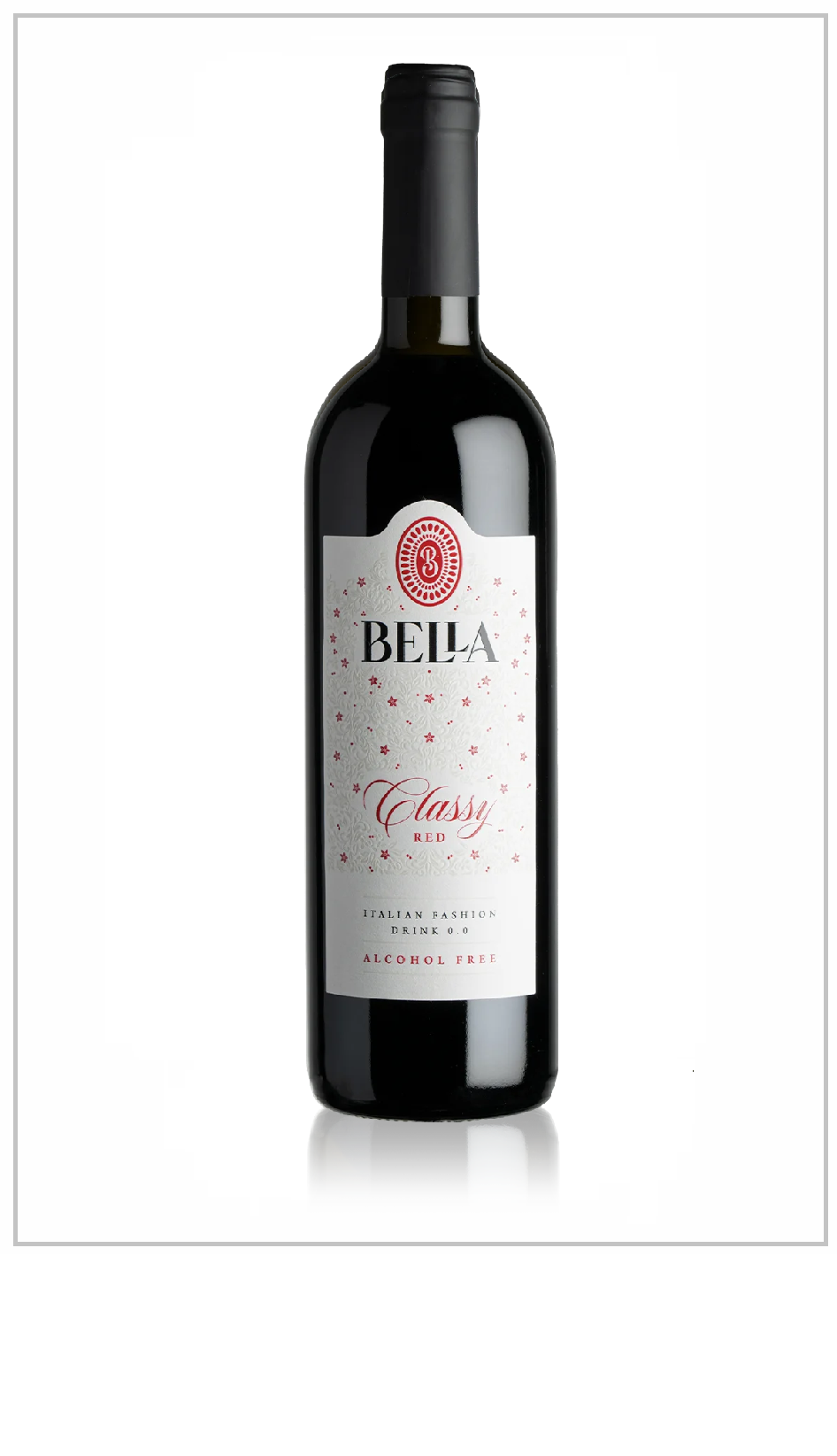 Vin rouge Bella Classy Zero Alcool