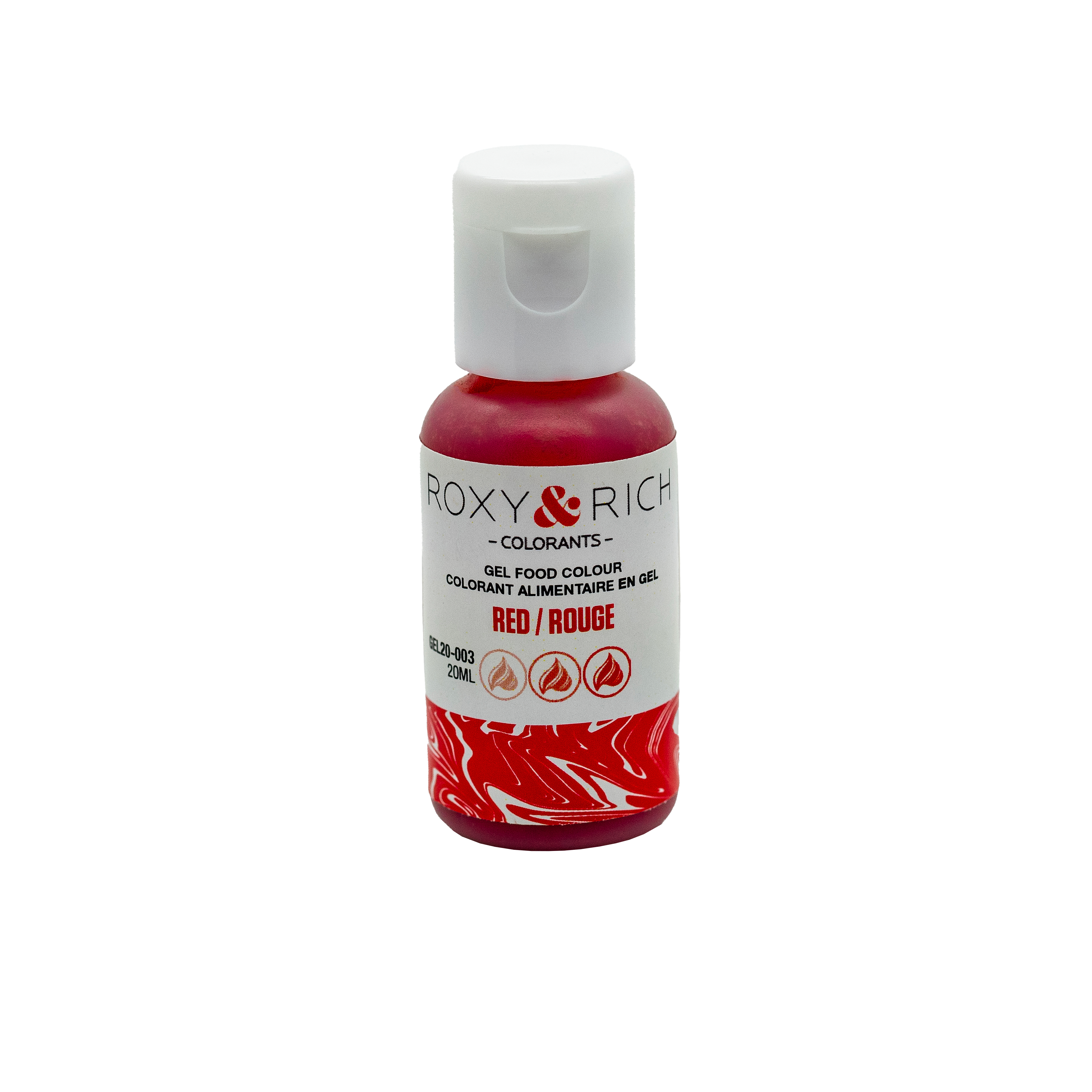 Gel colorant - Rouge (20ml) - Roxy & Rich - Colorant alimentaire - - La Guilde Culinaire