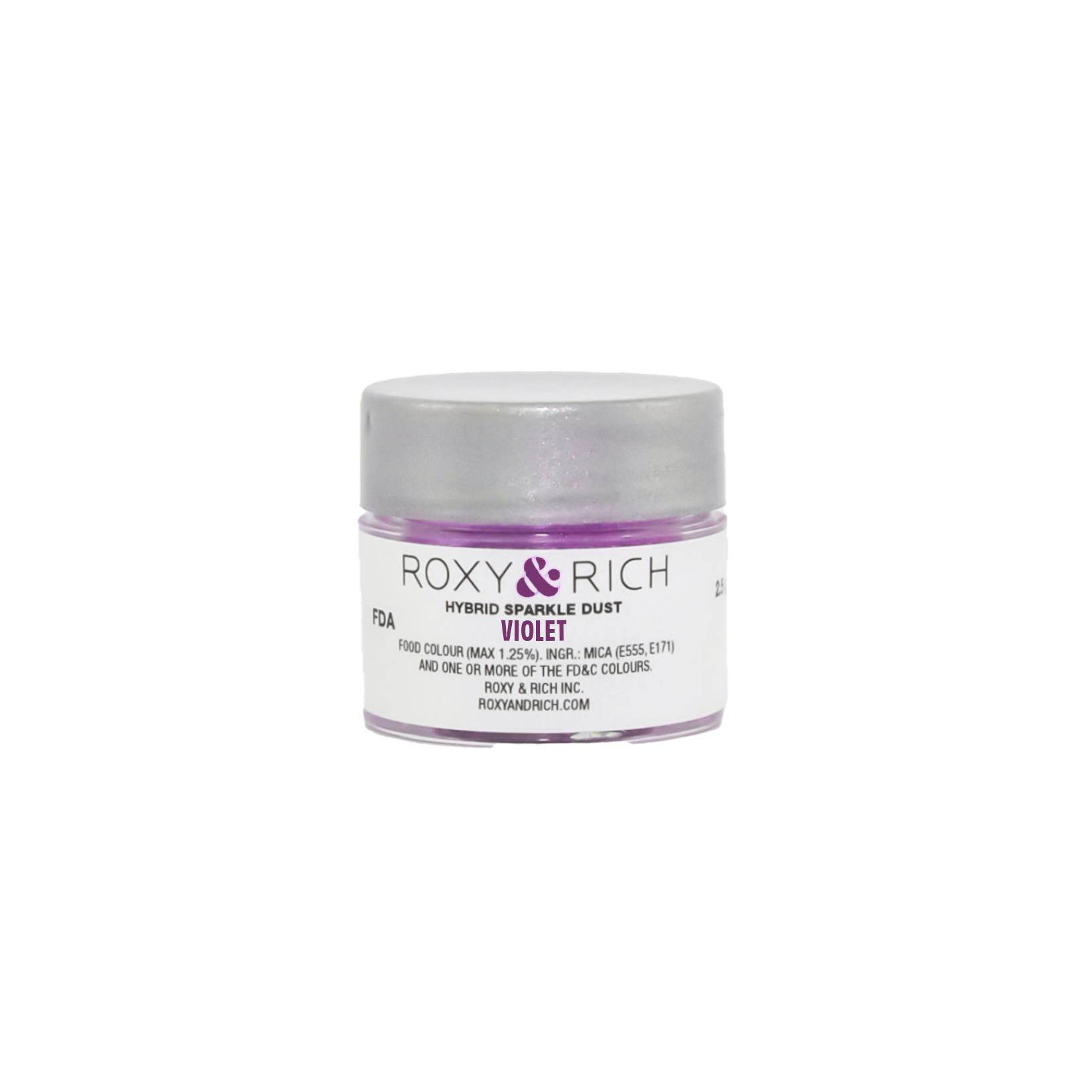 Poudre étincelante hybride Violet 2.5g - Roxy & Rich - Poudre étincelante - S2-042 - La Guilde Culinaire