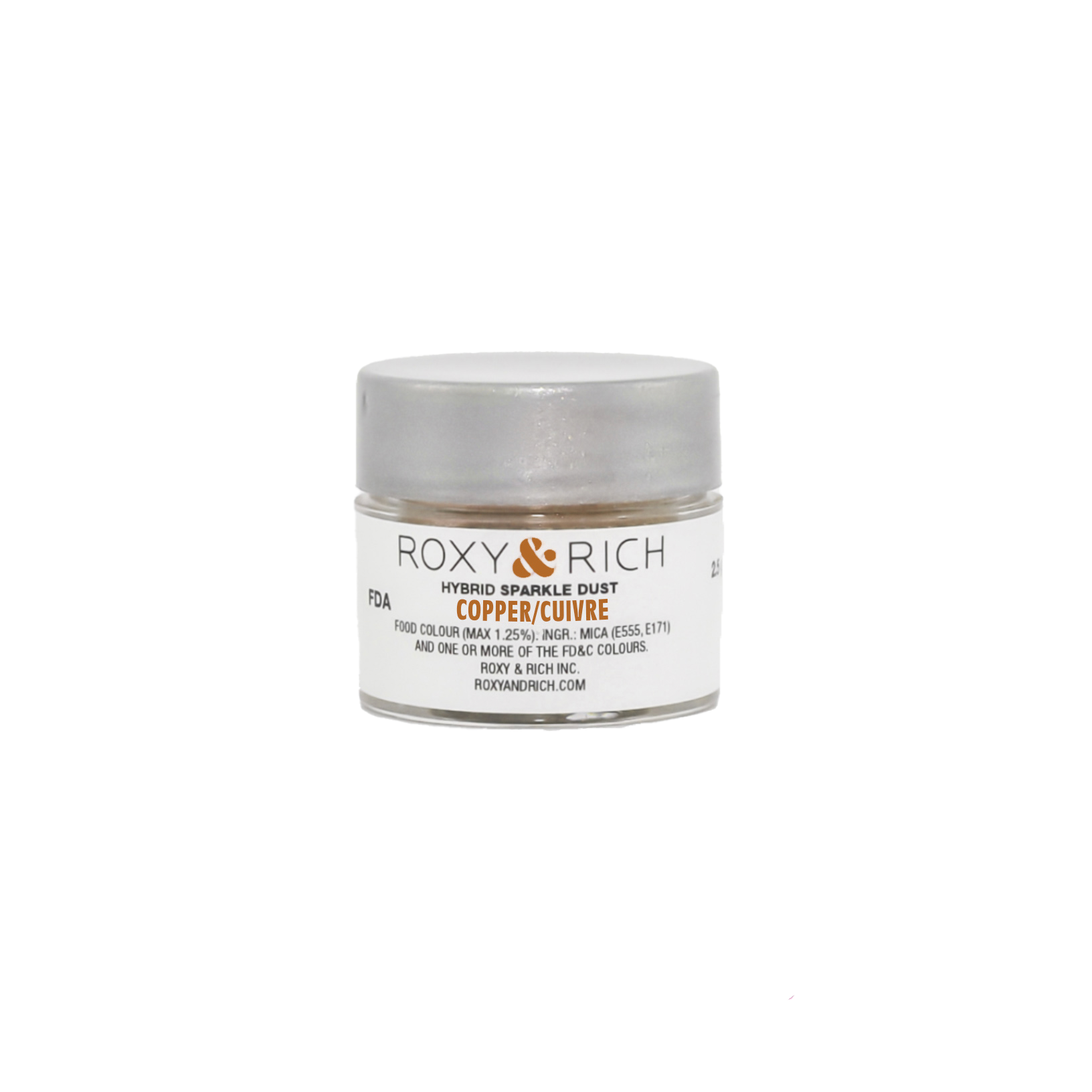 Poudre étincelante hybride Cuivre 2.5g - Roxy & Rich - Poudre étincelante - S2-052 - La Guilde Culinaire
