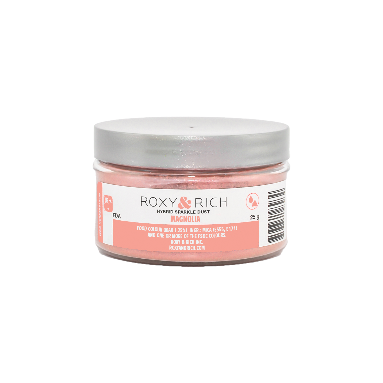Poudre étincelante hybride Magnolia 25g - Roxy & Rich - Poudre étincelante - S25-022 - La Guilde Culinaire