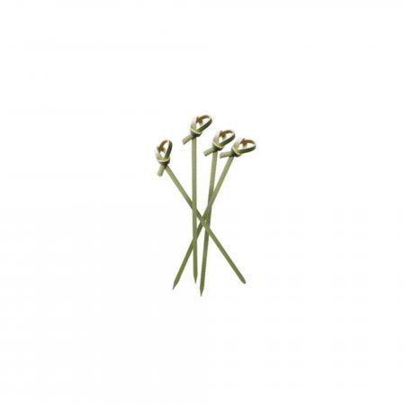Brochettes Bambou Ruban -15 cm - 6 po Paquet de 200 - Solia - Service de table jetable - VO11503 - La Guilde Culinaire