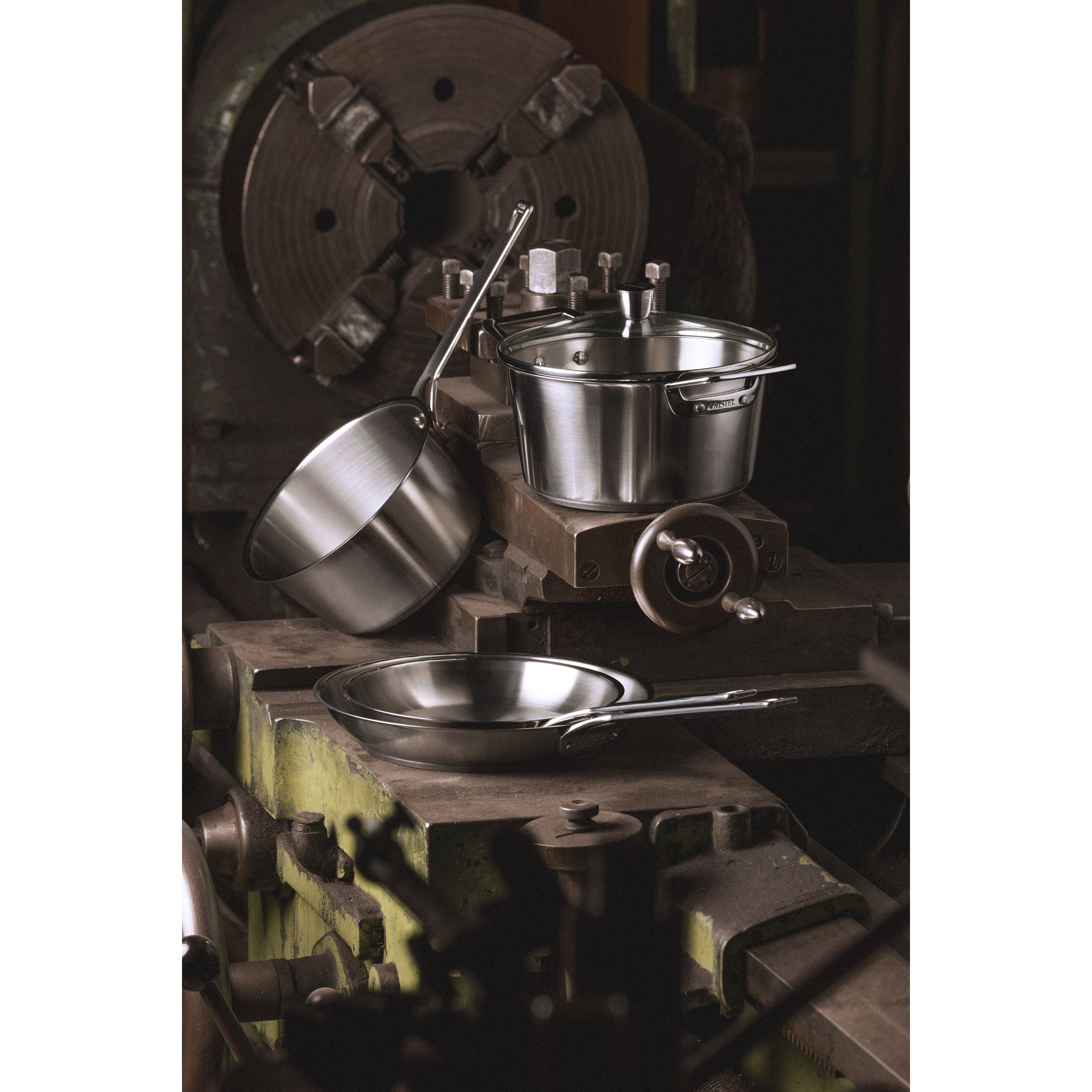 Ensemble de 8 pièces en acier inoxydable Cristel - Collection 1826 - Cristel - Casserole - - La Guilde Culinaire