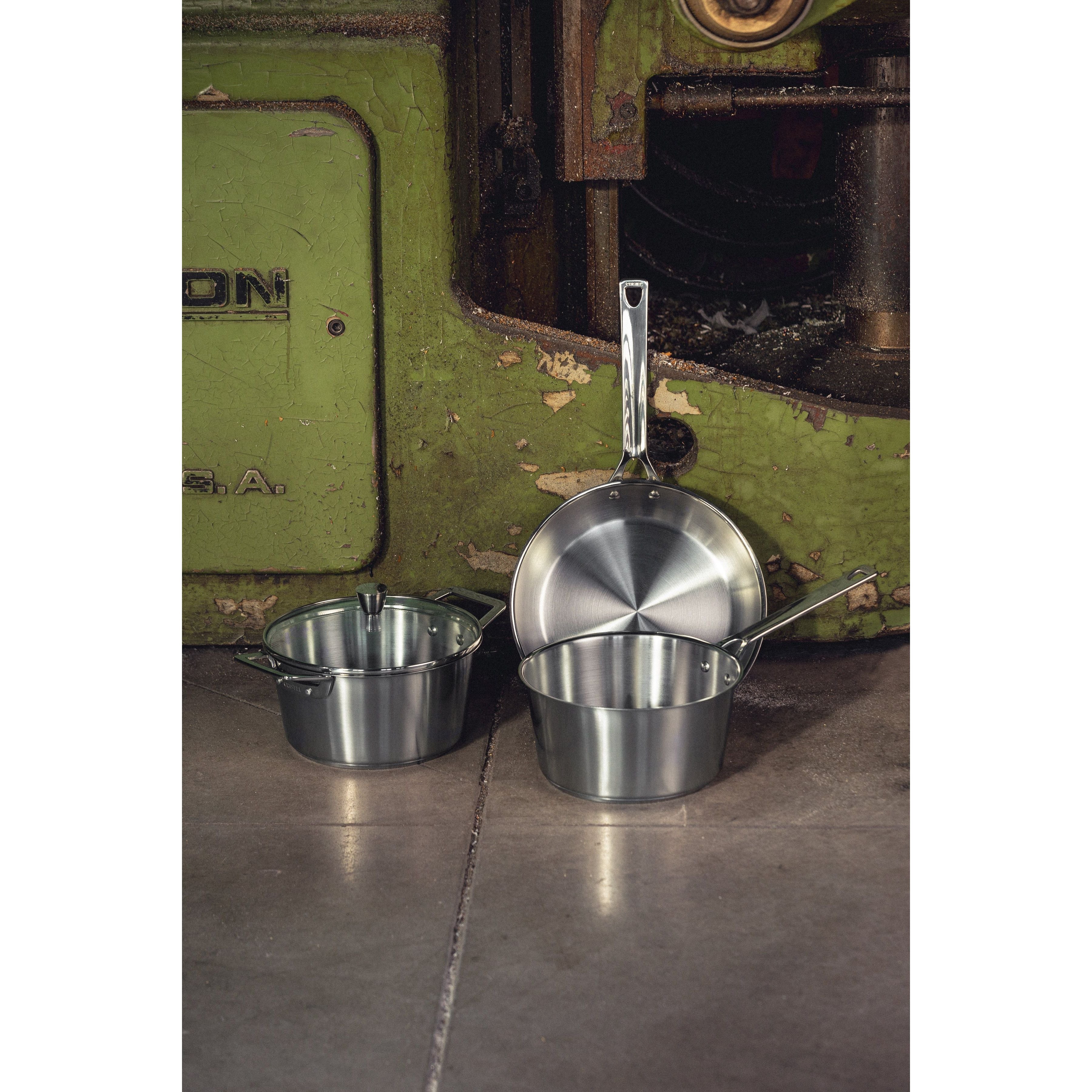 Ensemble de 8 pièces en acier inoxydable Cristel - Collection 1826 - Cristel - Casserole - - La Guilde Culinaire