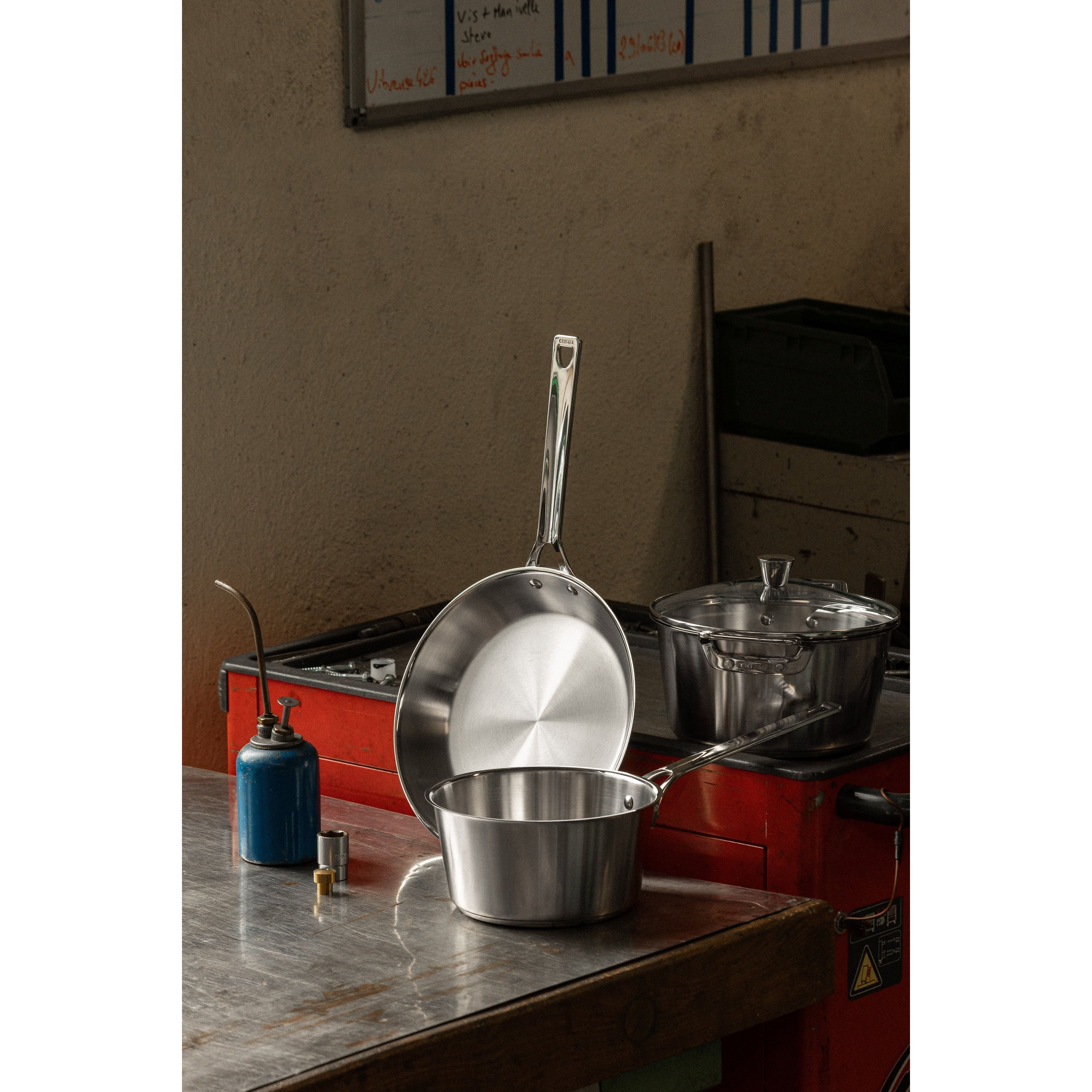 Ensemble de 8 pièces en acier inoxydable Cristel - Collection 1826 - Cristel - Casserole - - La Guilde Culinaire