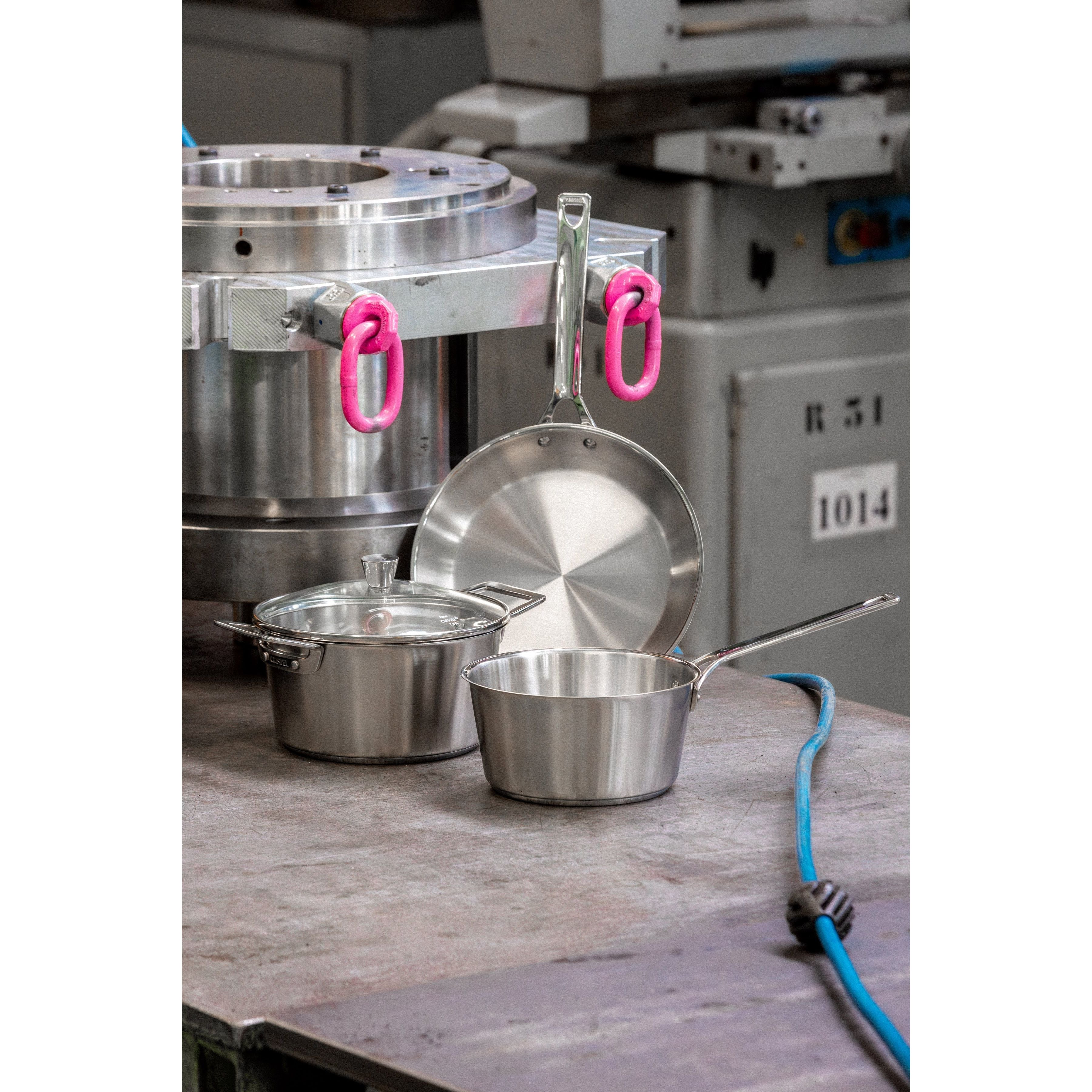 Ensemble de 8 pièces en acier inoxydable Cristel - Collection 1826 - Cristel - Casserole - - La Guilde Culinaire