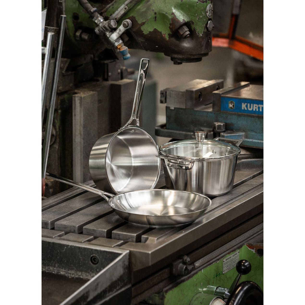 Ensemble de 8 pièces en acier inoxydable Cristel - Collection 1826 - Cristel - Casserole - - La Guilde Culinaire