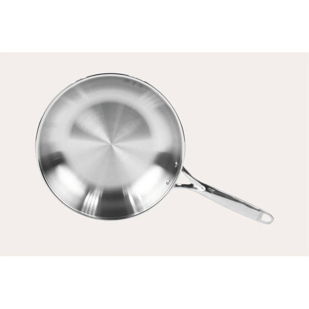 Ensemble de 2 poêles à frire en acier inoxydable - CASTEL'PRO - Cristel - Poêle - - La Guilde Culinaire