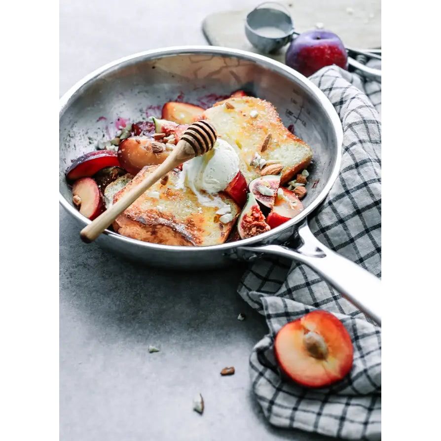 Ensemble de 2 poêles à frire en acier inoxydable - CASTEL'PRO - Cristel - Poêle - - La Guilde Culinaire