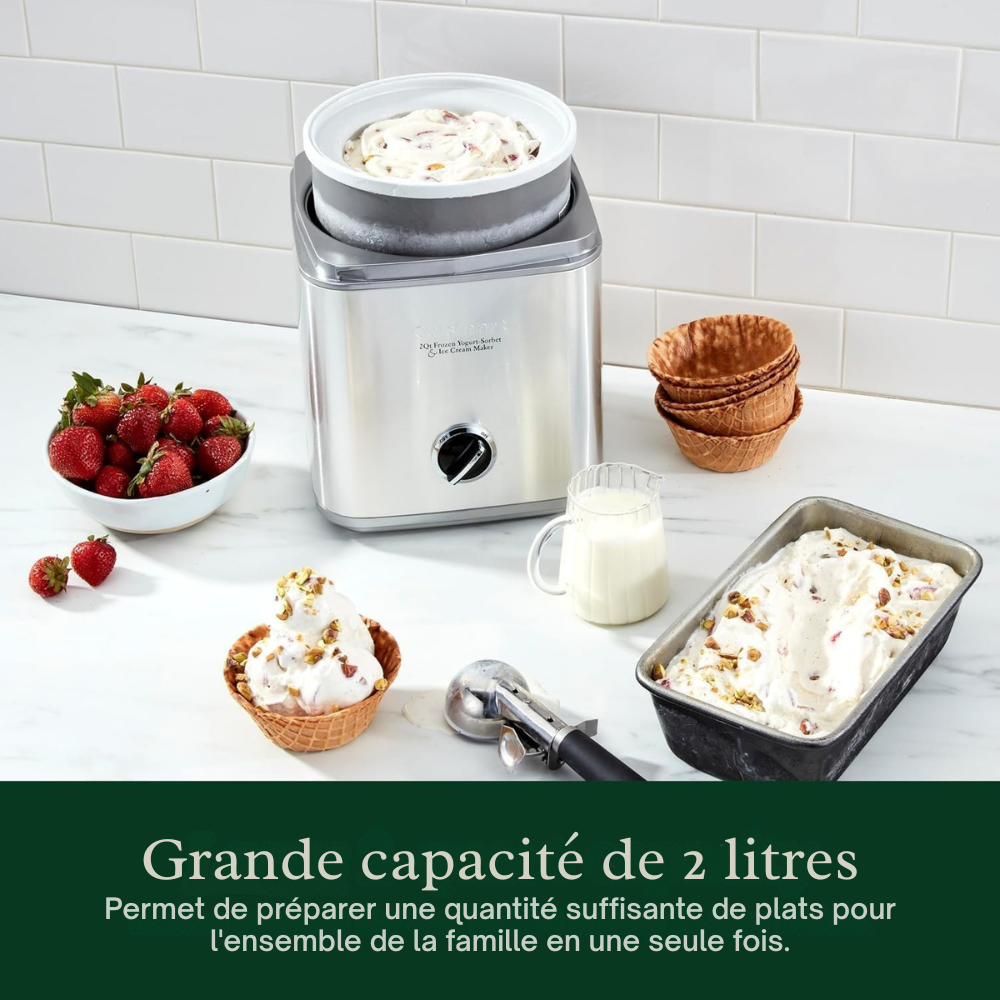 Sorbetière Pure Indulgence - Cuisinart - Sorbetière et turbine à glace - - La Guilde Culinaire
