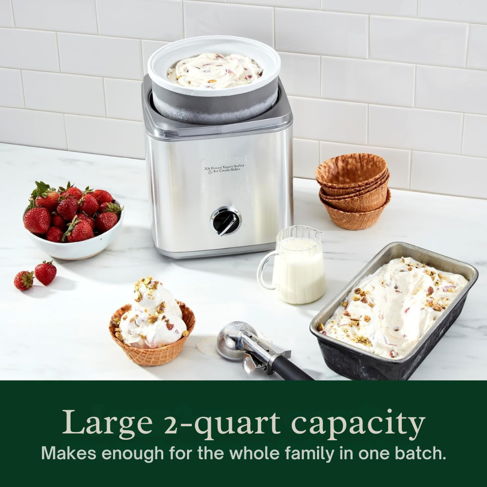 Sorbetière Pure Indulgence - Cuisinart - Sorbetière et turbine à glace - - La Guilde Culinaire