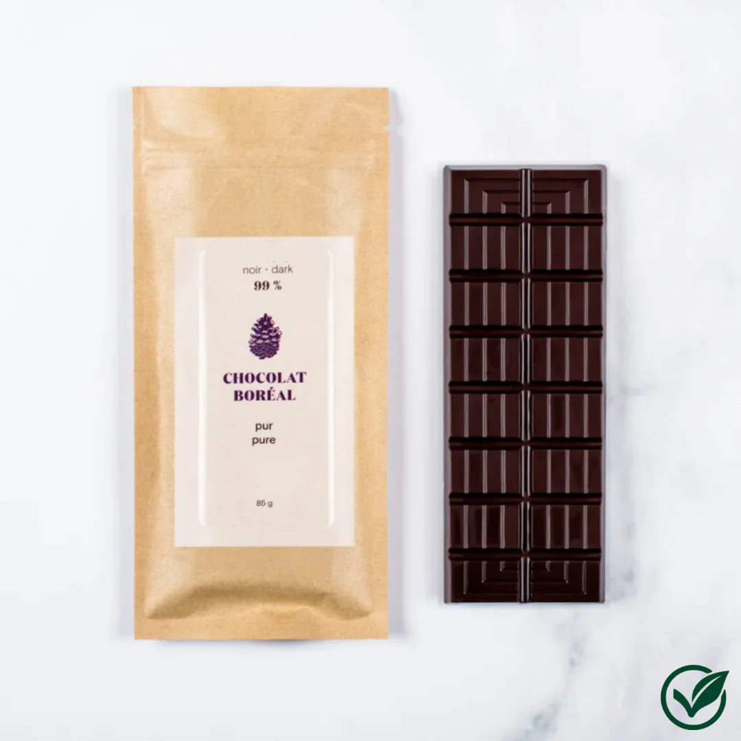 Tablette chocolat Noir - 99%    - Chocolat Boréal - Tablette de chocolat - 